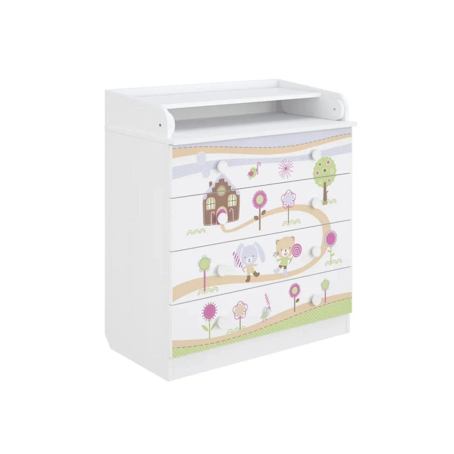 Shefa Kids 800 Changing Dresser - Gingerbread House - mezetto ebebek ebebek