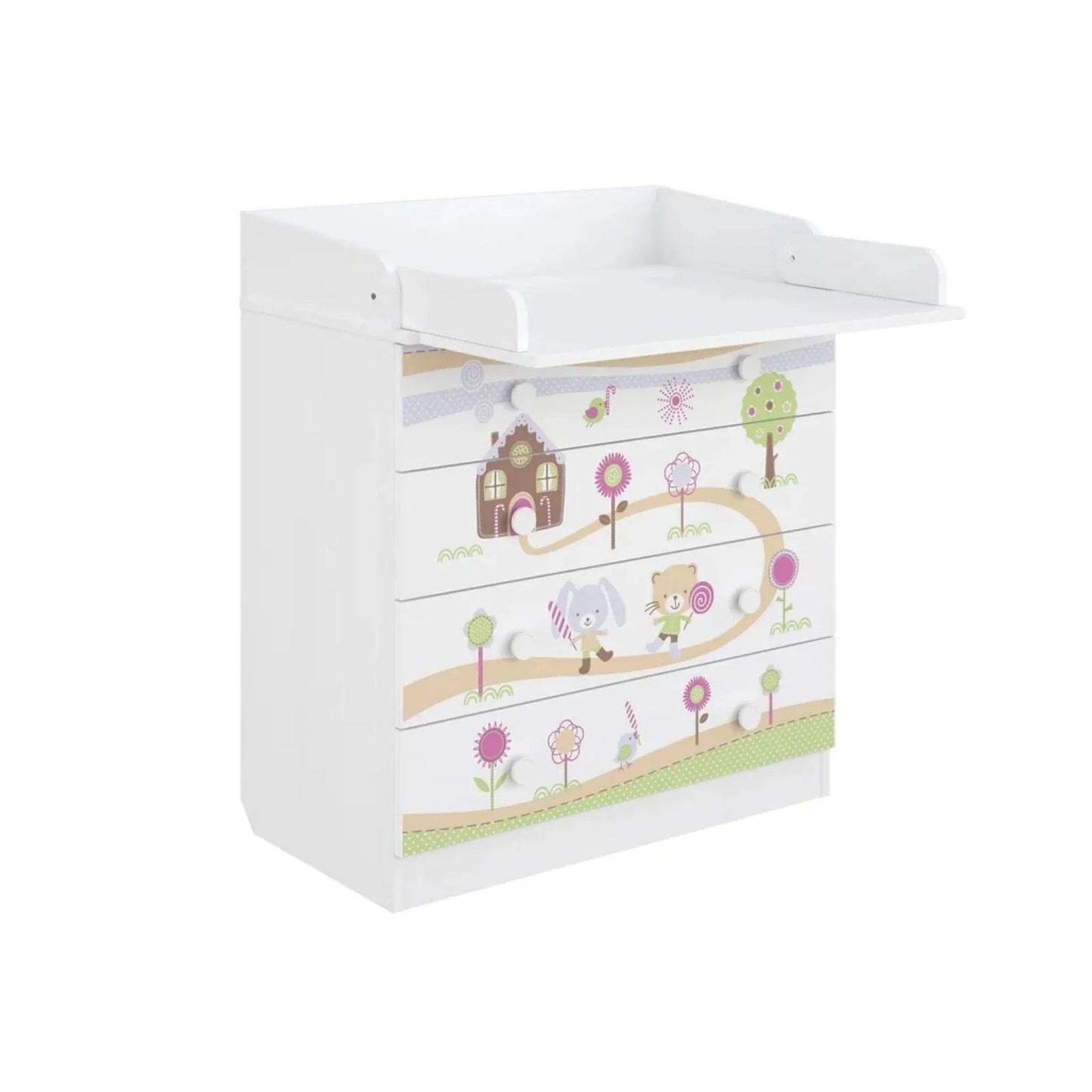 Shefa Kids 800 Changing Dresser - Gingerbread House - mezetto ebebek ebebek