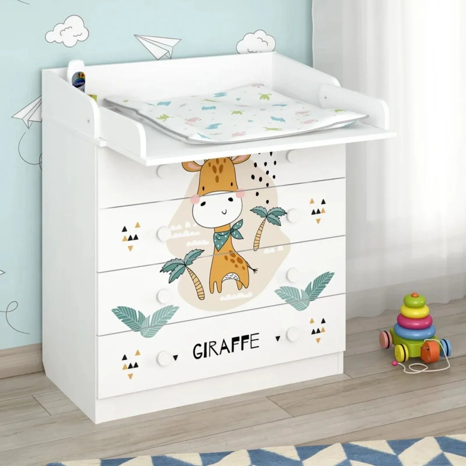 Shefa Kids 800 Changing Dresser - Giraffe - mezetto ebebek ebebek