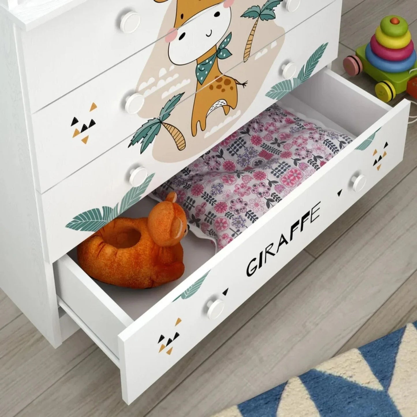 Shefa Kids 800 Changing Dresser - Giraffe - mezetto ebebek ebebek