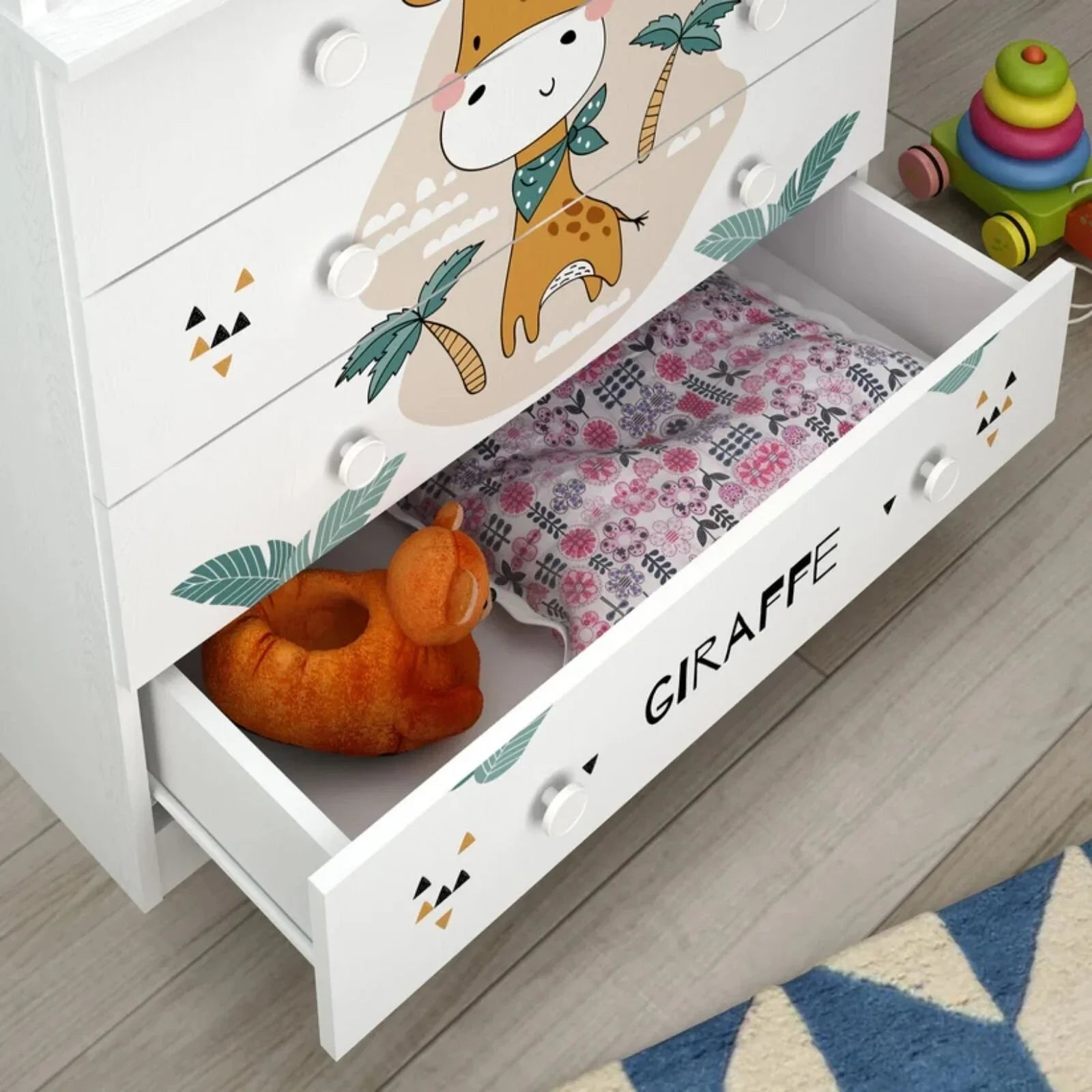 Shefa Kids 800 Changing Dresser - Giraffe - mezetto ebebek ebebek
