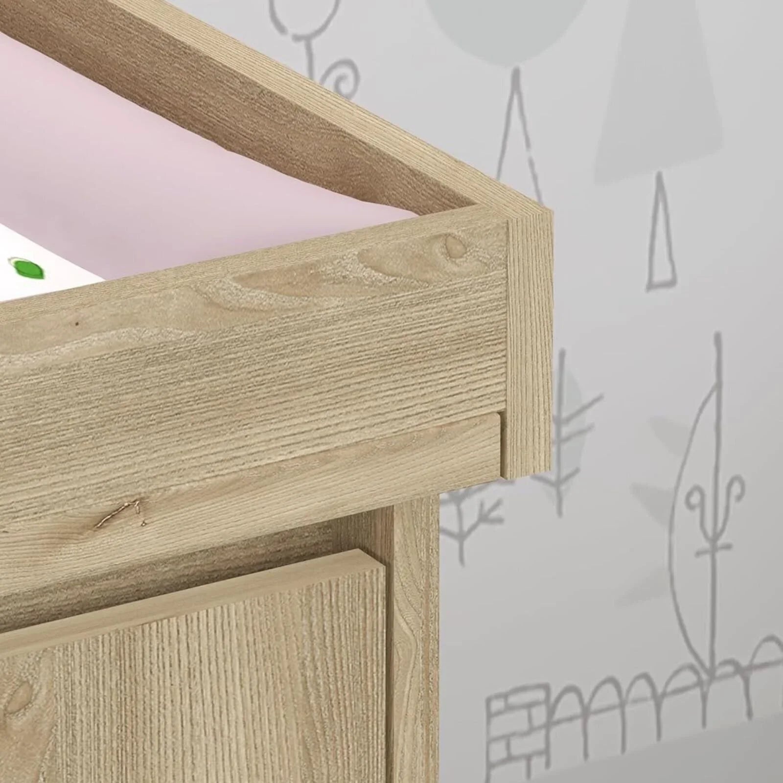 Shefa Kids 880 Baby Changing Unit - Cremona Oak - mezetto ebebek ebebek