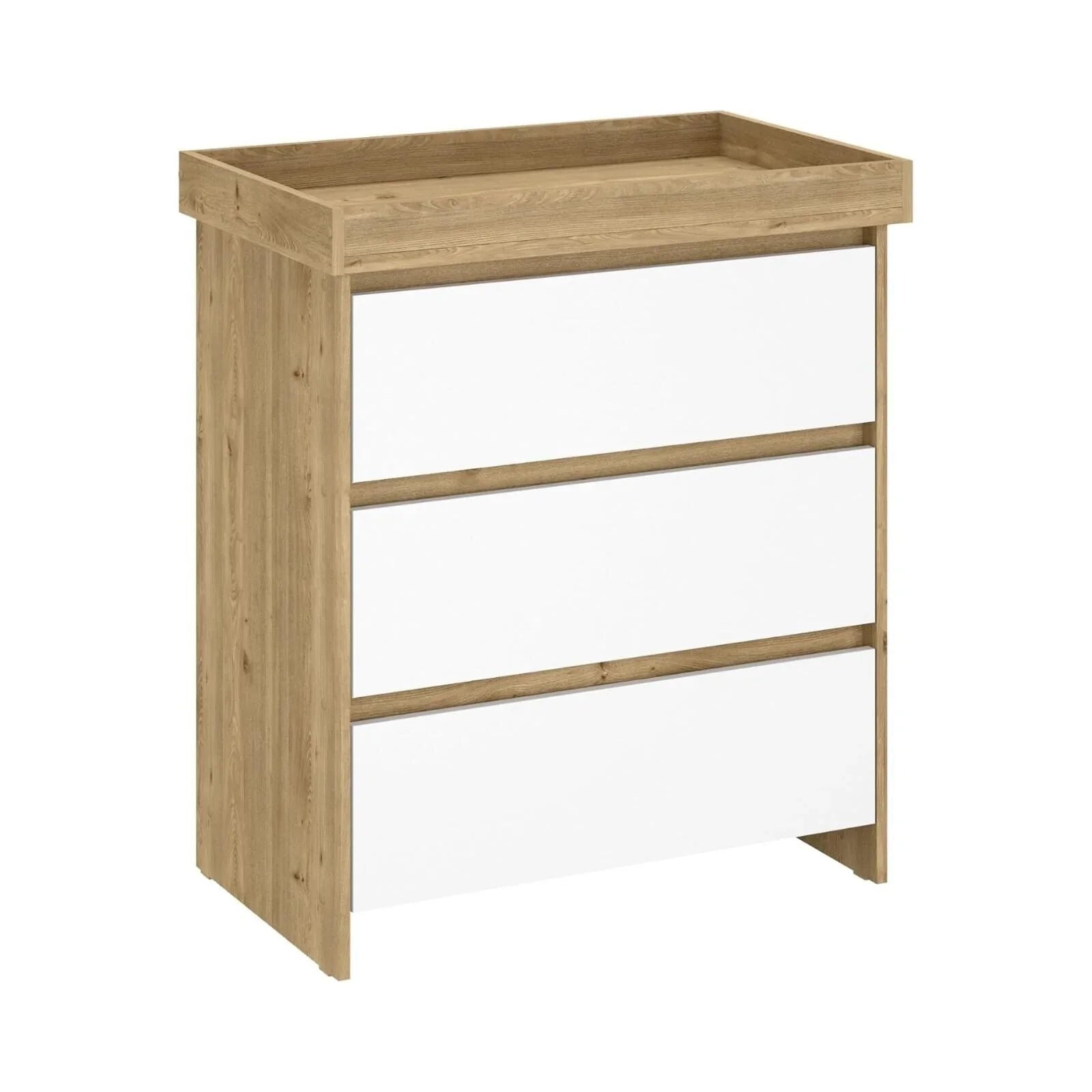 Shefa Kids 880 Baby Changing Unit - Cremona Oak/White - mezetto ebebek ebebek