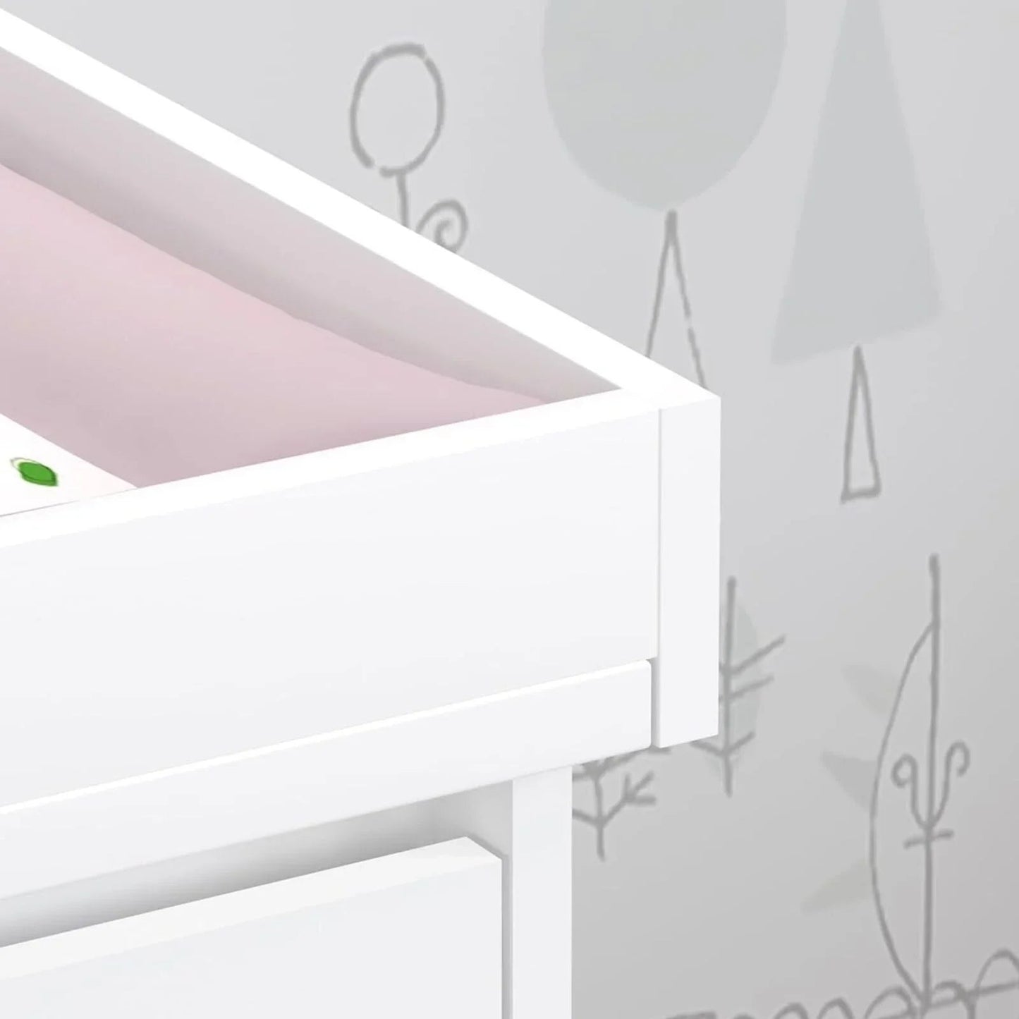 Shefa Kids 880 Baby Changing Unit - White - mezetto ebebek ebebek