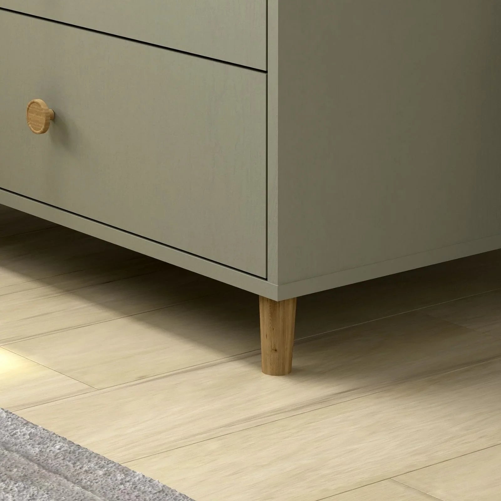 Shefa Kids 890 Changing Dresser - Grey - mezetto ebebek ebebek
