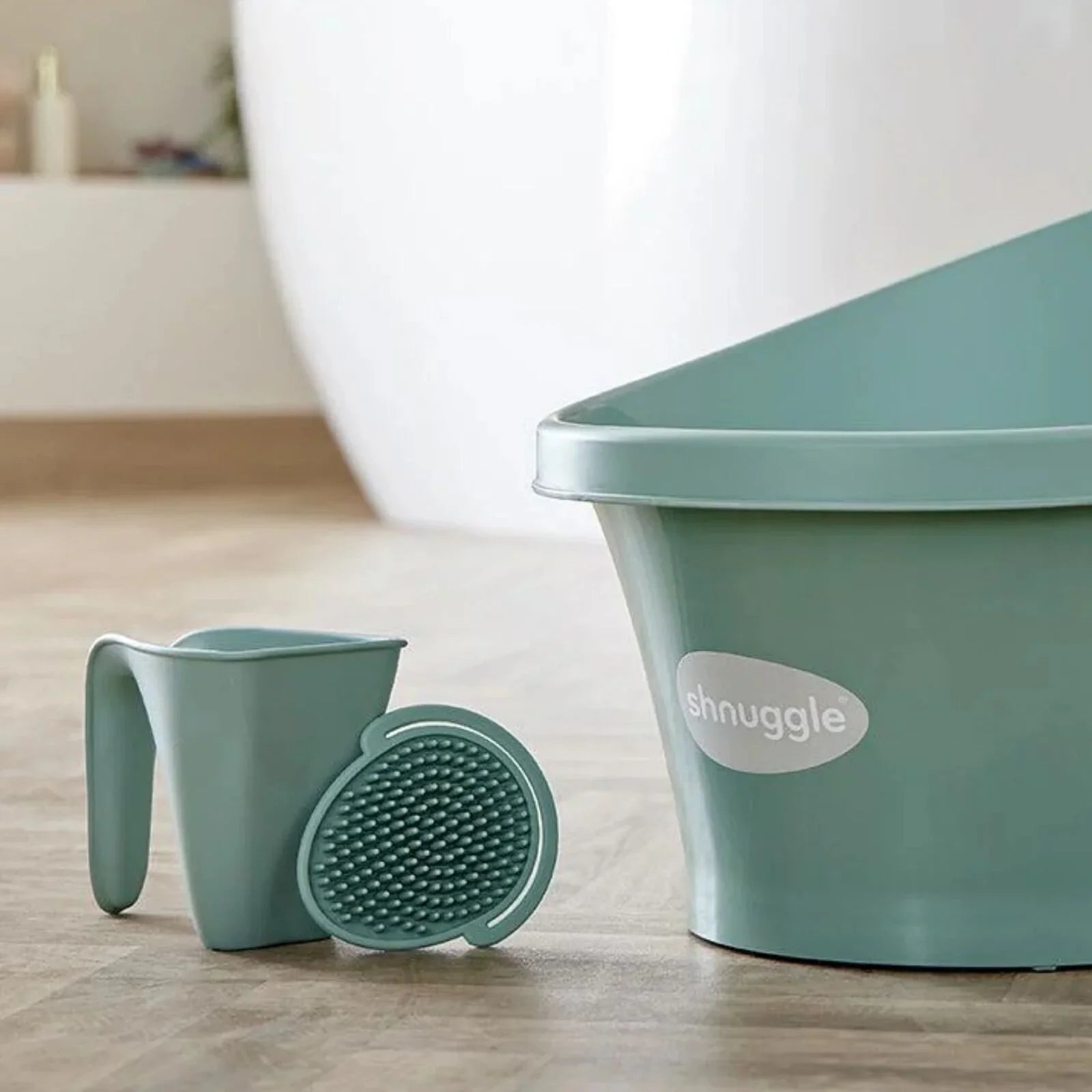 Shnuggle Bath Brush – Eucalyptus - mezetto ebebek ebebek