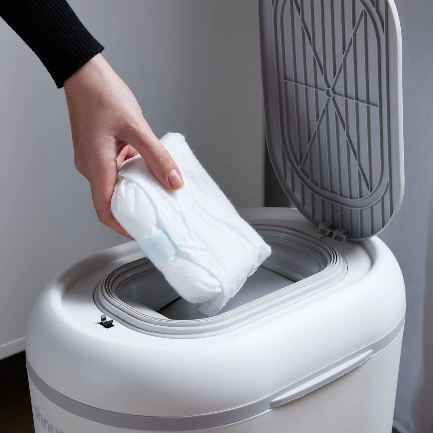Shnuggle Eco - Touch Nappy Bin - White - mezetto ebebek ebebek