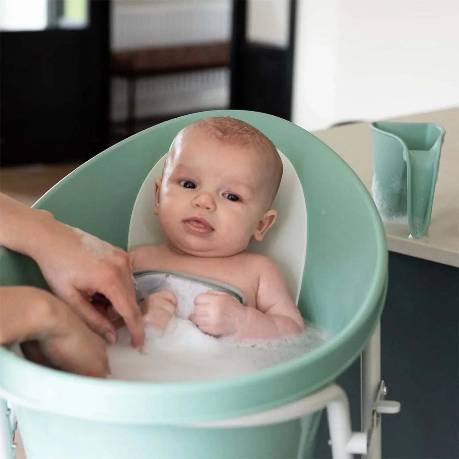 Shnuggle Washy Bath Jug – Eucalyptus - mezetto ebebek ebebek