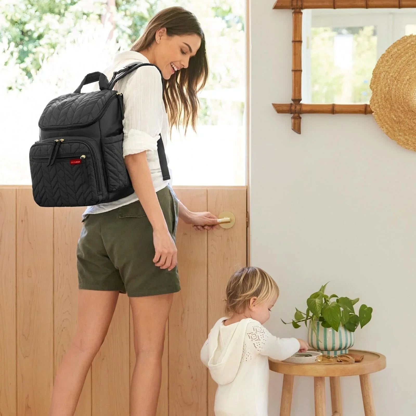 Skip Hop Forma Backpack Nappy Bag - Jet Black - mezetto ebebek ebebek