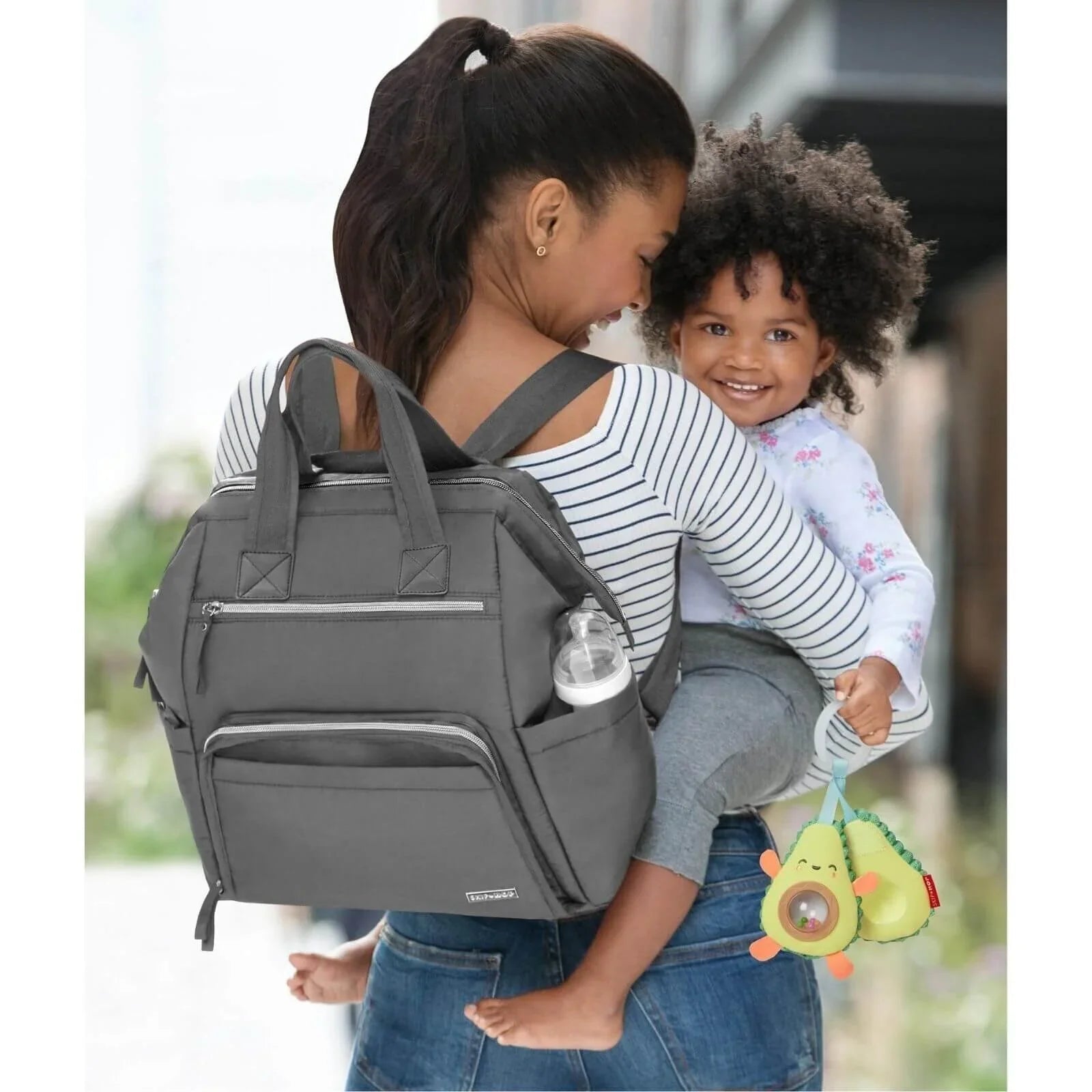 Skip Hop Mainframe Backpack Nappy Bag - Charcoal - mezetto ebebek ebebek