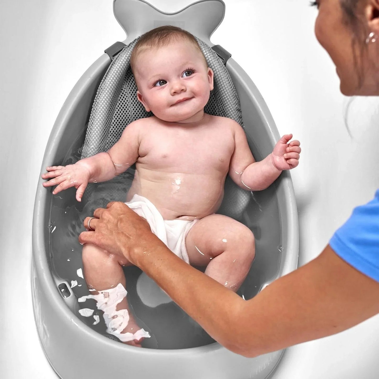 Skip Hop Moby Smart Sling 3 - Stage Baby Bath Tub - Grey - mezetto ebebek ebebek