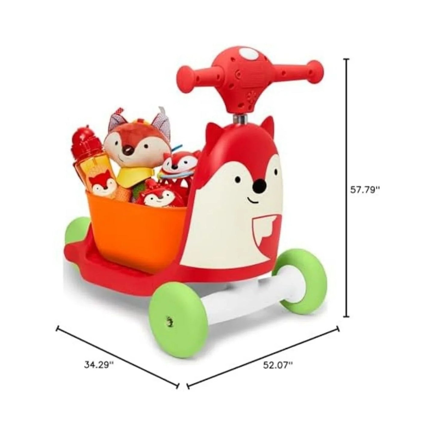 Skip Hop Zoo 3 - In - 1 Ride On - Fox - mezetto ebebek ebebek