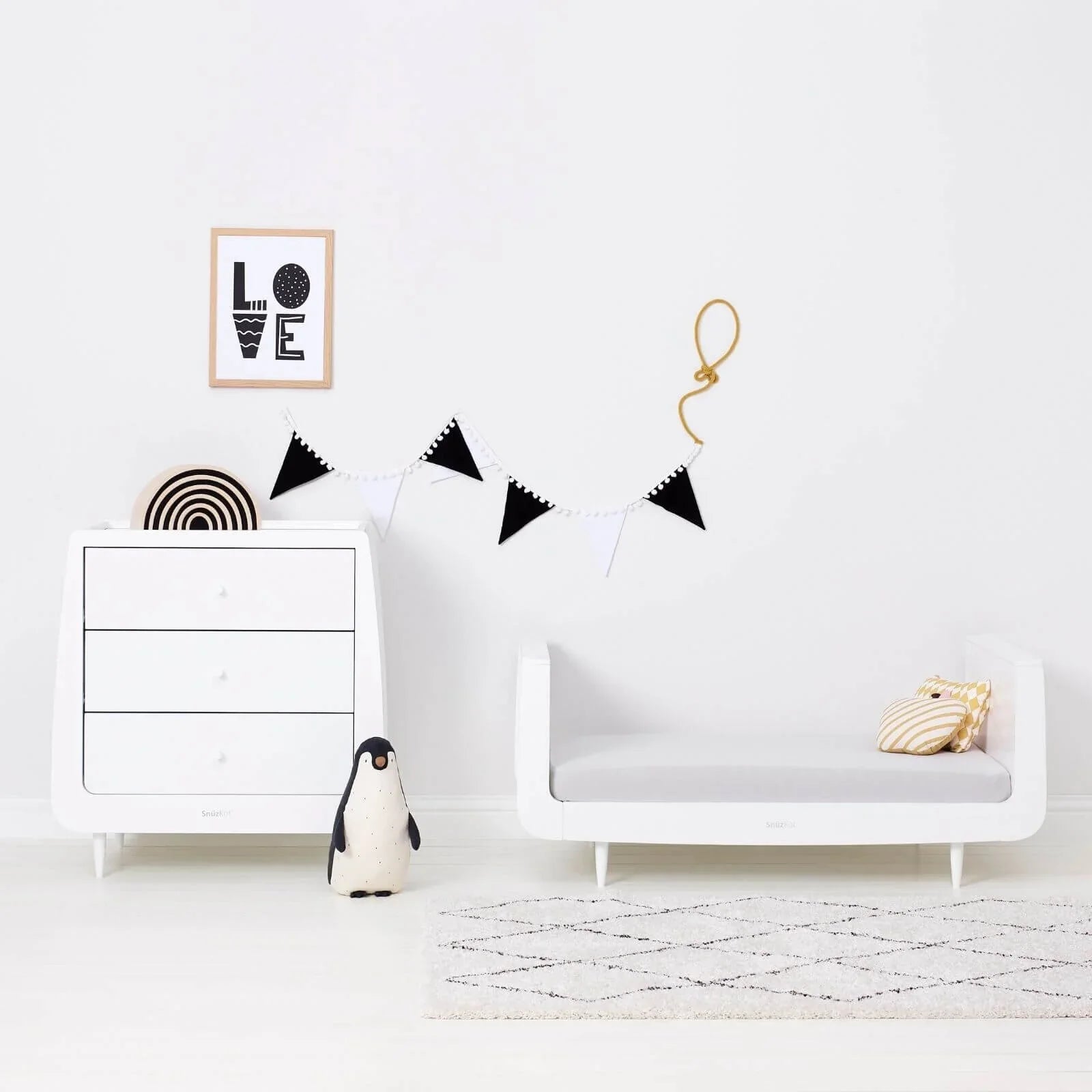 Snüz Cot & Cot Bed Fitted Sheet 2 Pack - Grey Stars - mezetto ebebek ebebek