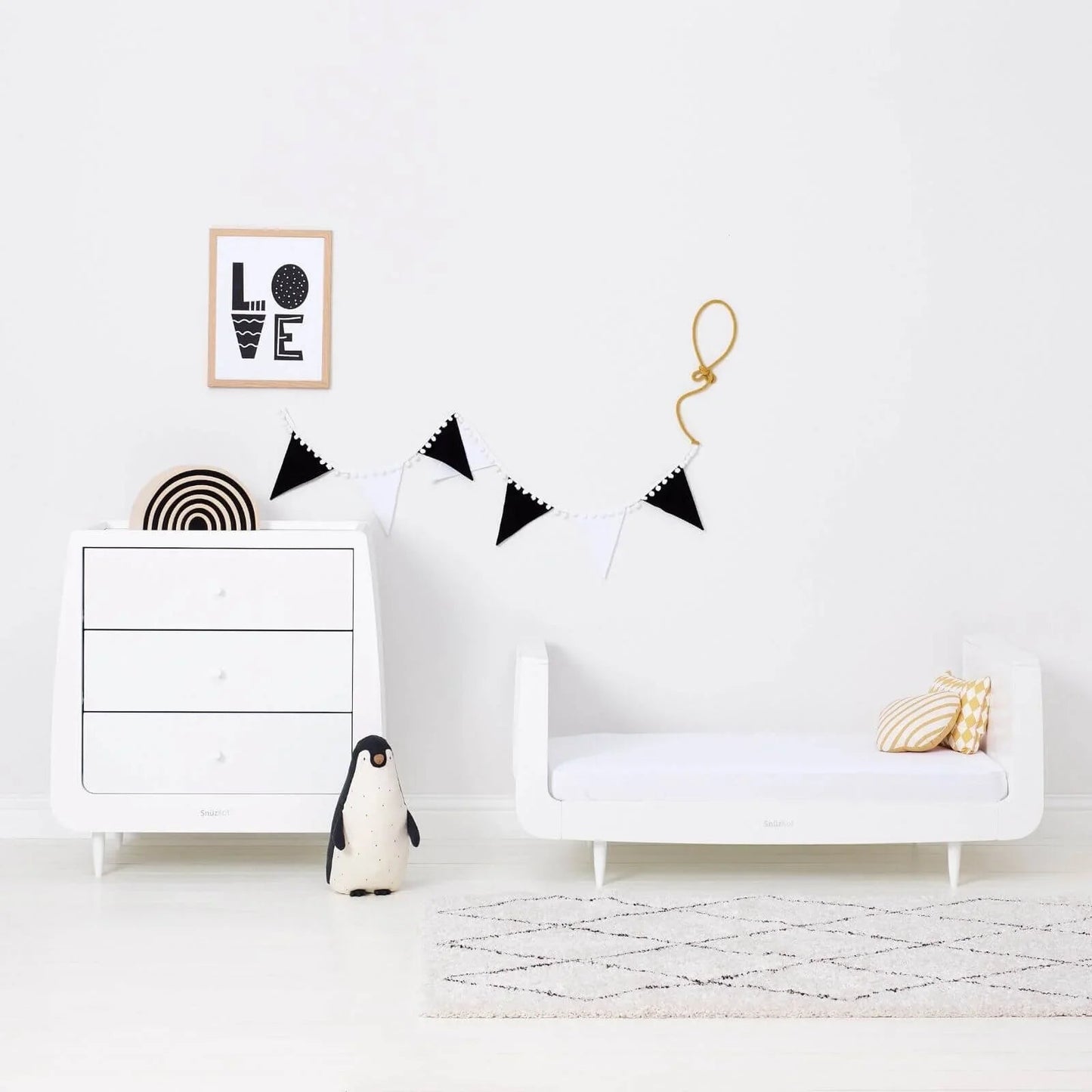 Snüz Cot & Cot Bed Fitted Sheet 2 pcs - Cloud - mezetto ebebek ebebek