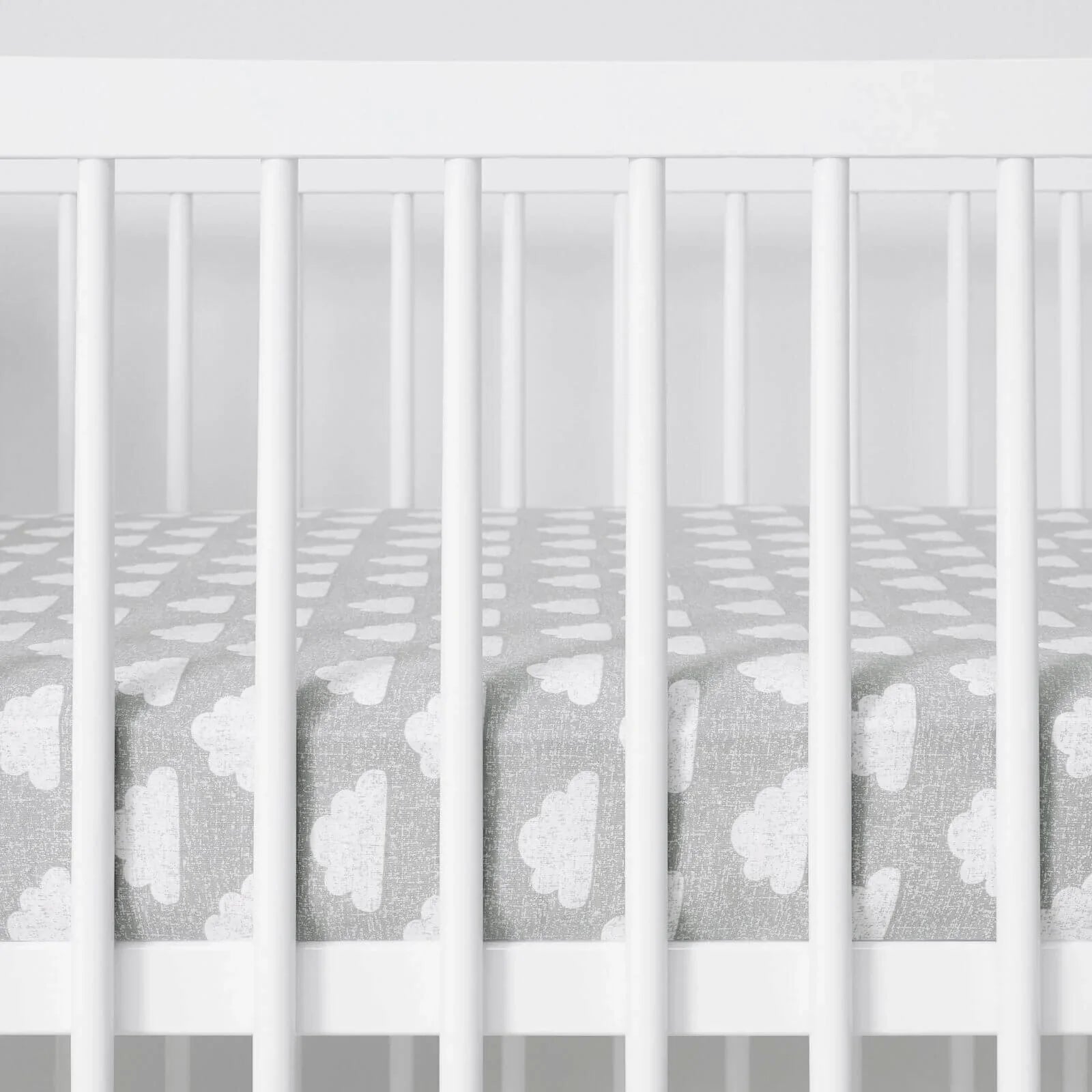Snüz Cot & Cot Bed Fitted Sheet 2 pcs - Cloud - mezetto ebebek ebebek