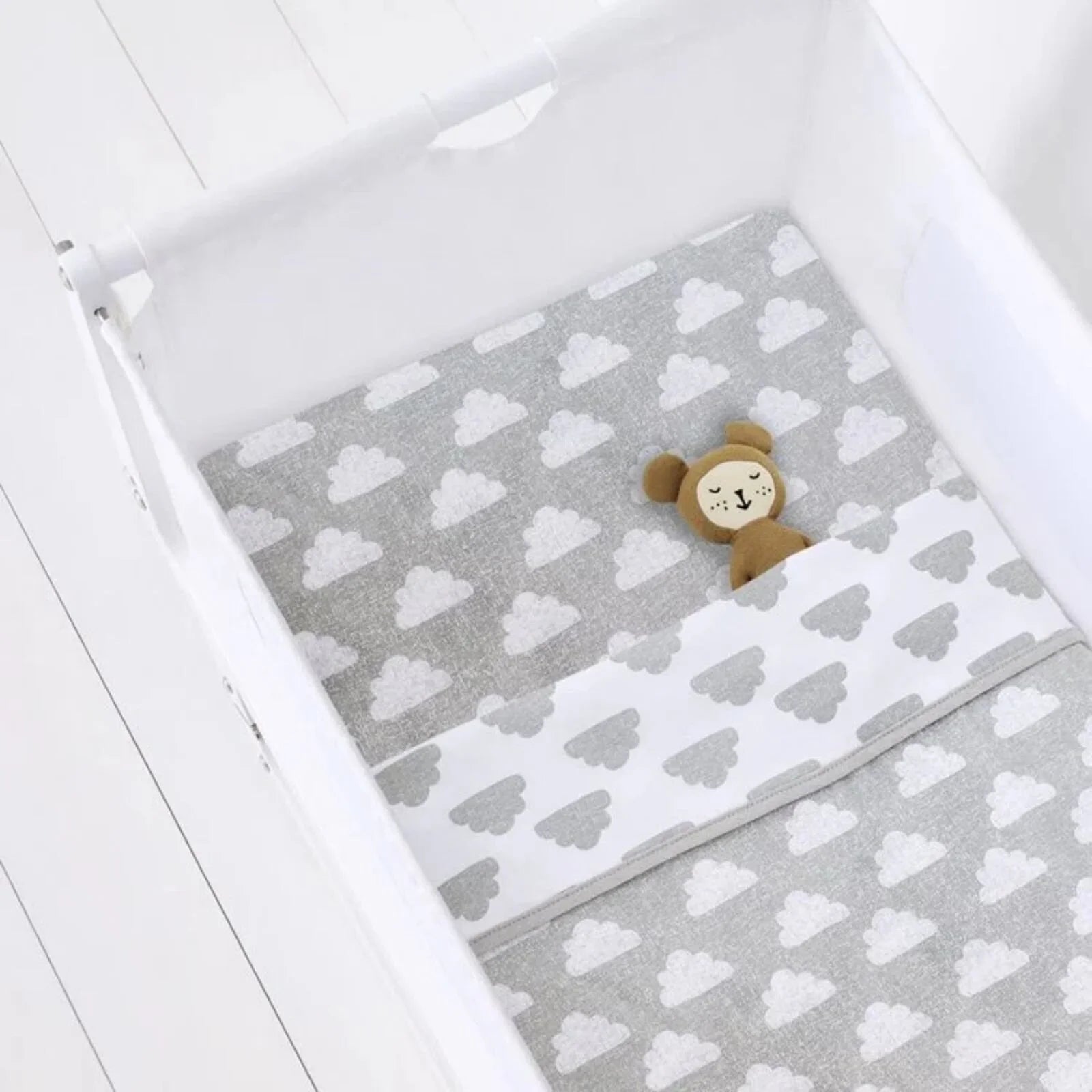 Snüz Crib Fitted Sheets 2 pcs - Cloud - mezetto ebebek ebebek