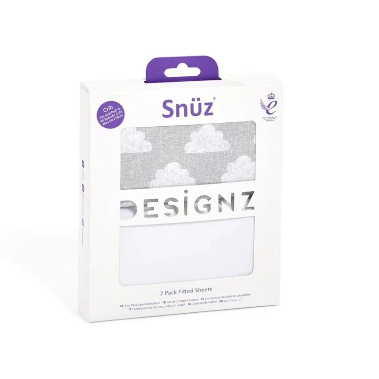 Snüz Crib Fitted Sheets 2 pcs - Cloud - mezetto ebebek ebebek
