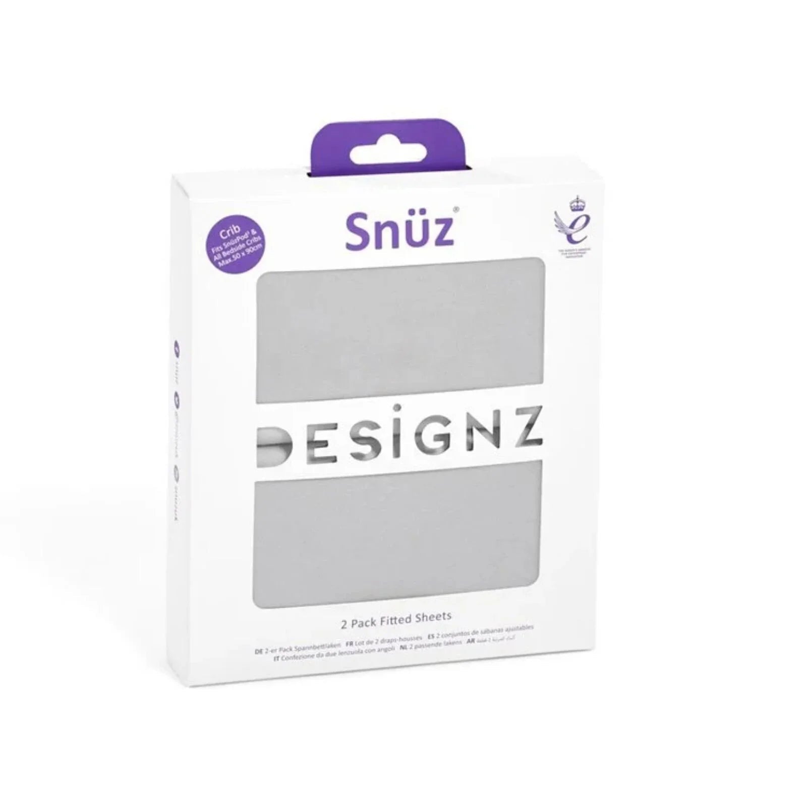 Snüz Crib Fitted Sheets 2 pcs - Grey - mezetto ebebek ebebek