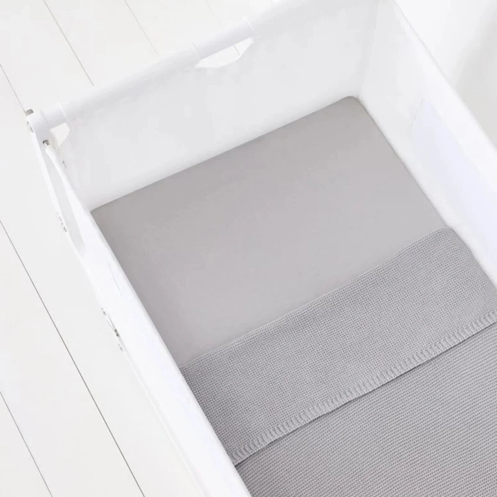 Snüz Crib Fitted Sheets 2 pcs - Grey - mezetto ebebek ebebek