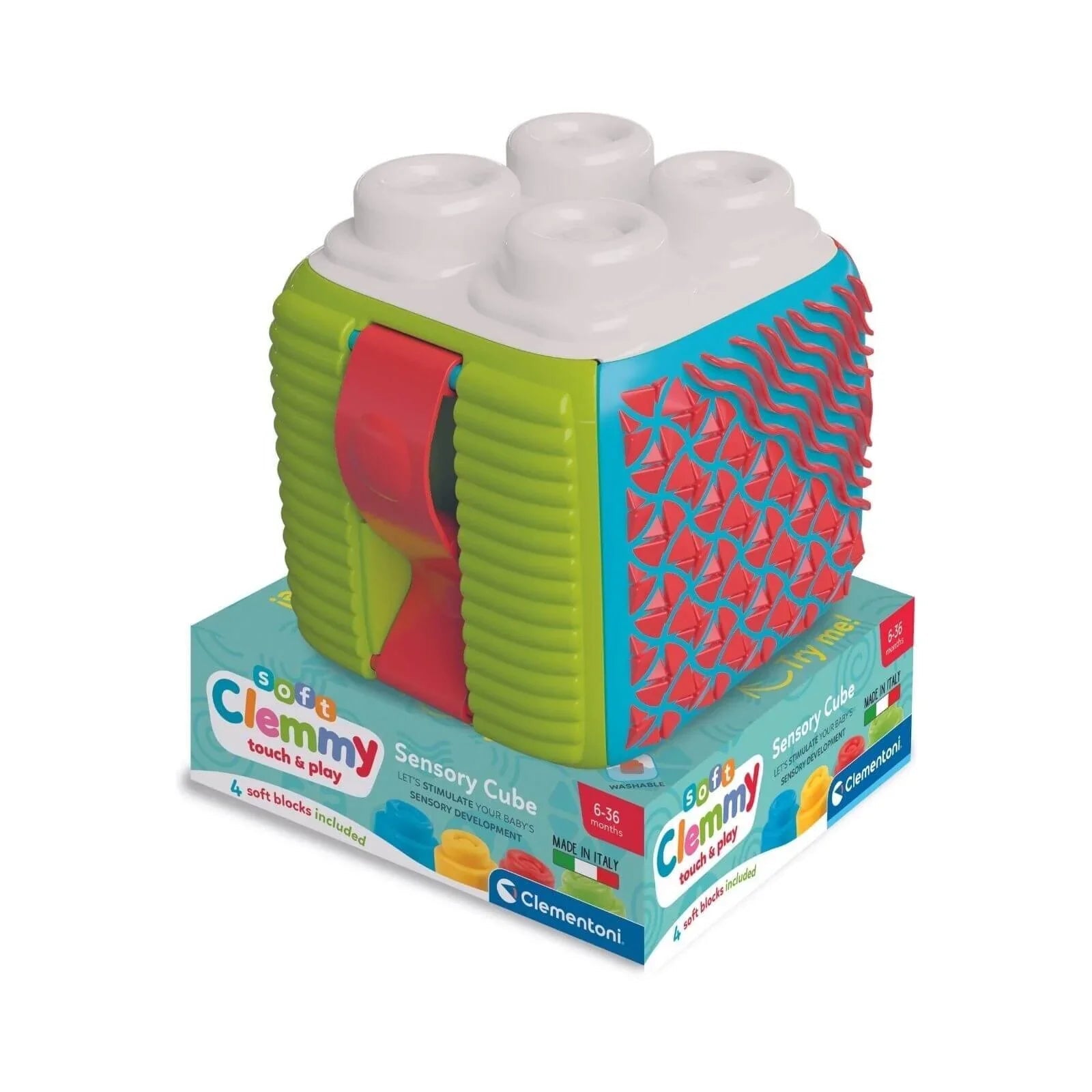 Soft Clemmy - Sensory Activity Cube - mezetto ebebek ebebek