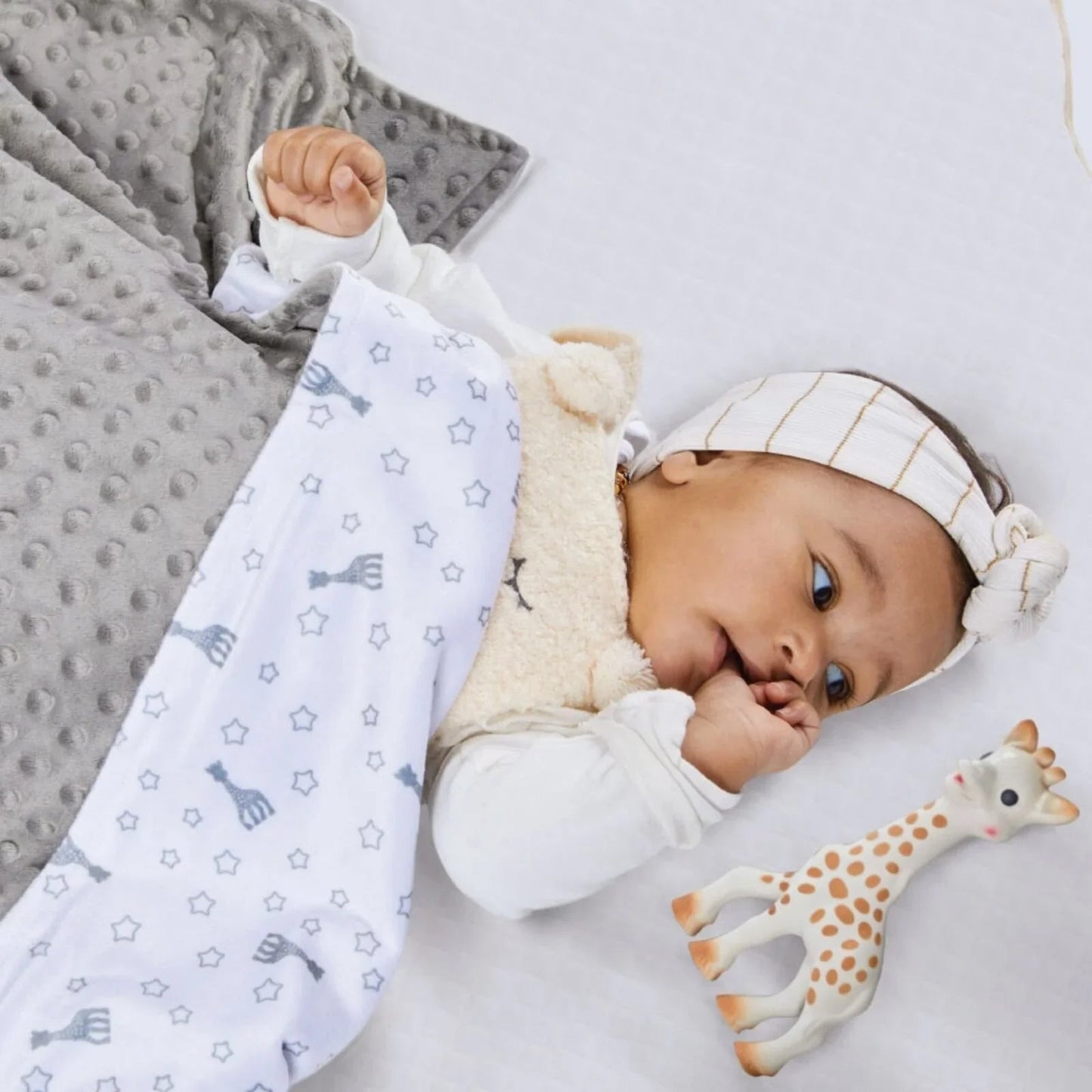 Sophie La Girafe Sophie Doux Teether & Blanket Gift Set 2 pcs - mezetto ebebek ebebek