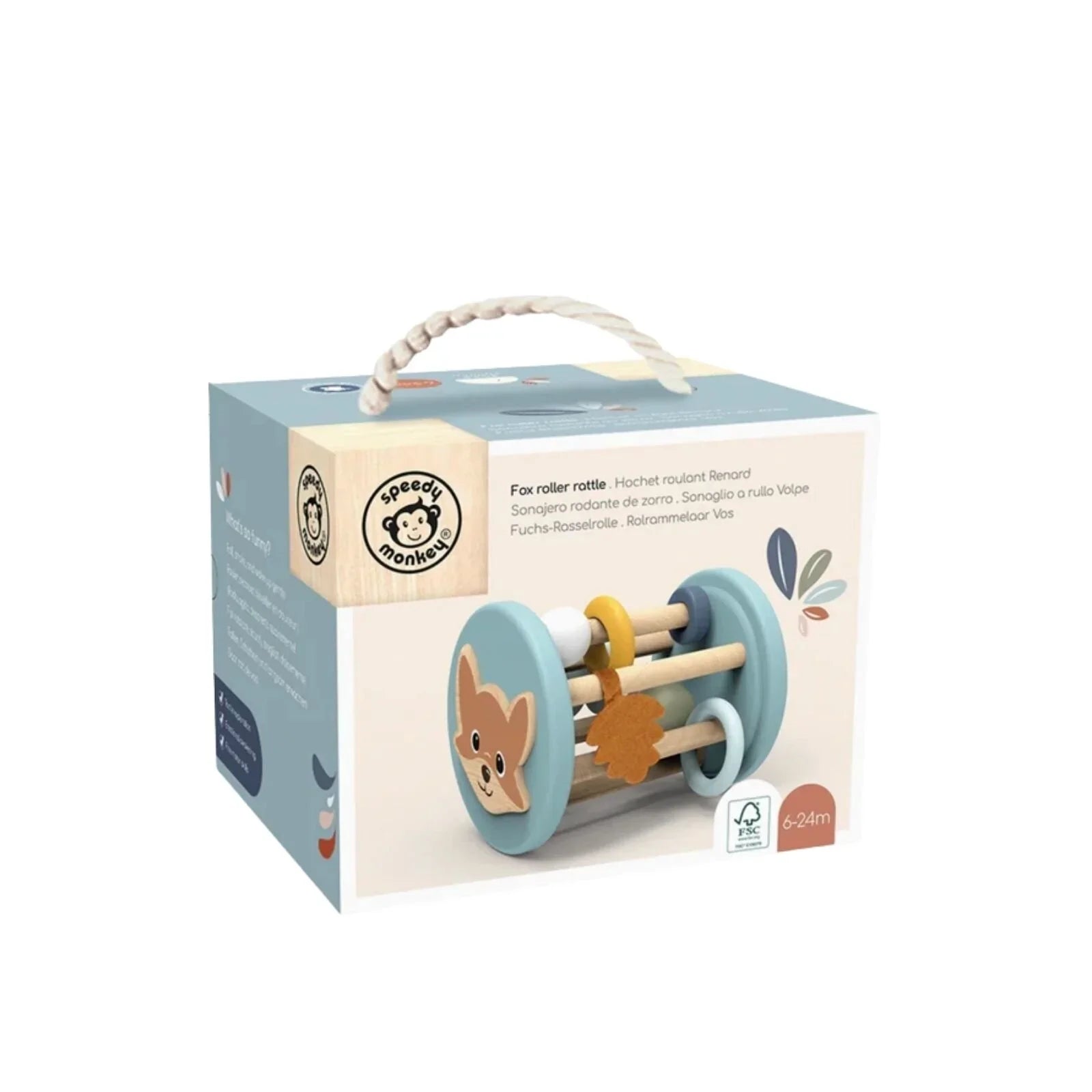Speedy Monkey Big Roller Rattle - mezetto ebebek ebebek