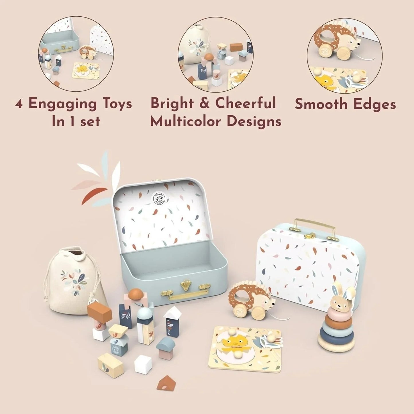 Speedy Monkey My First Toy Box - mezetto ebebek ebebek