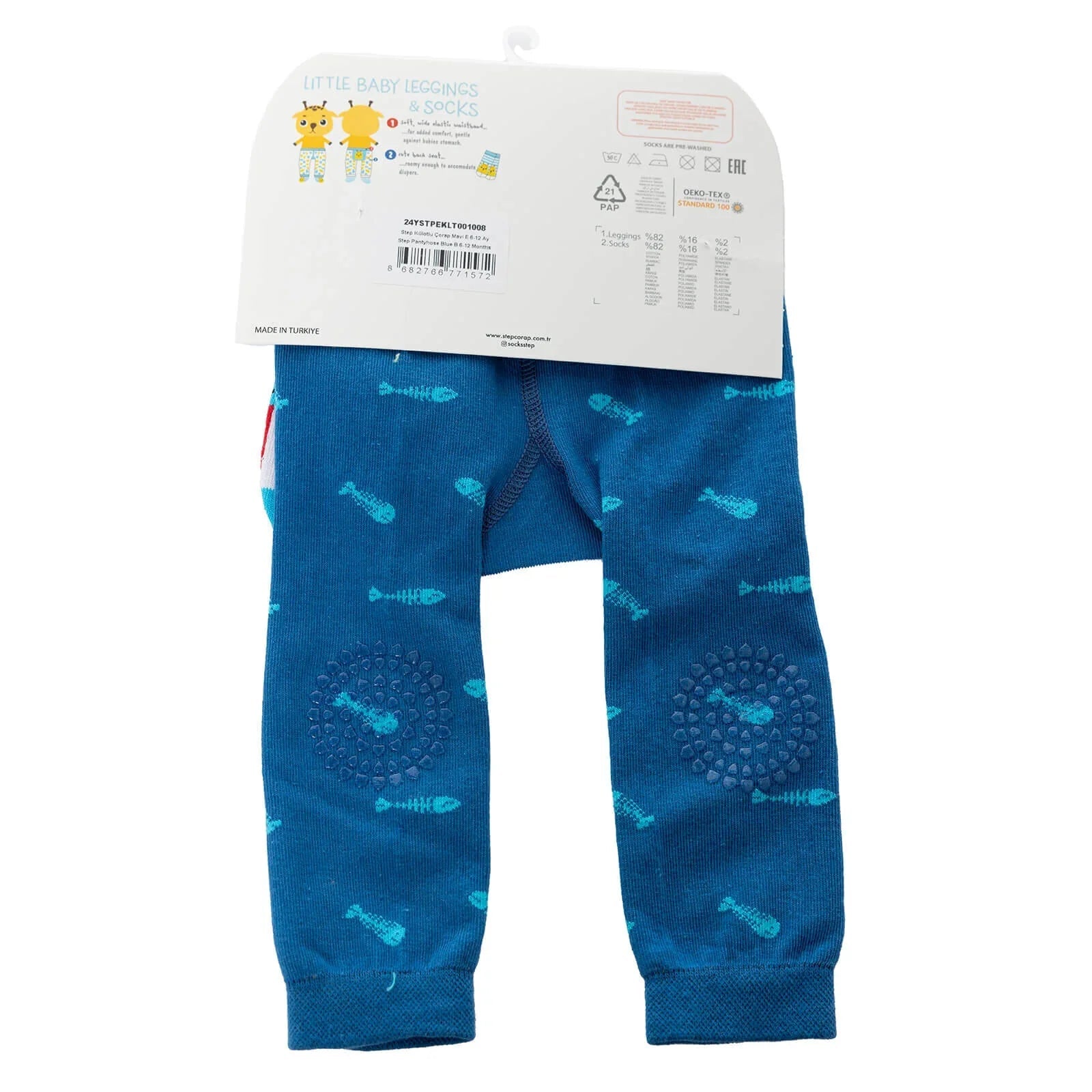 Step Baby Boy Tights and Socks - Blue - mezetto ebebek ebebek