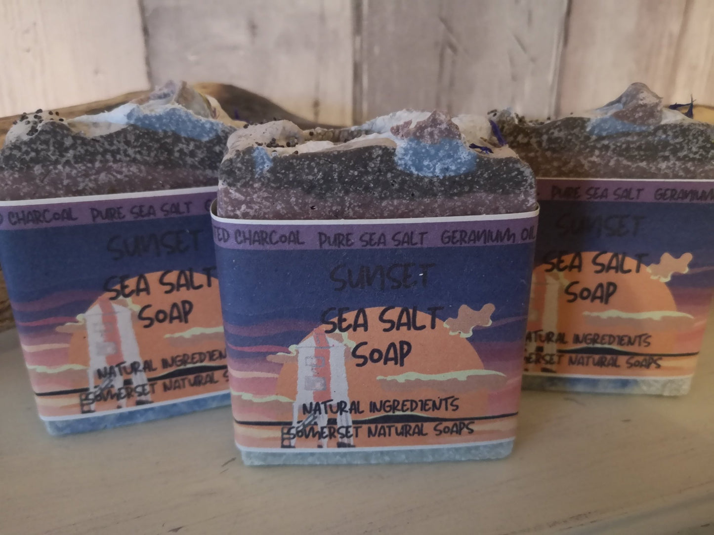 Sunset Sea Salt Soap - mezetto Shopify Collective Somerset Natural Soaps