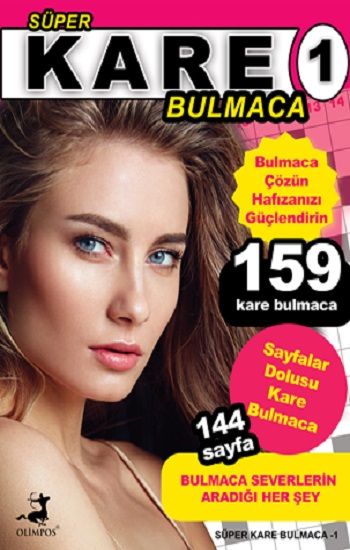 Süper Kare Bulmaca 1 - Olimpos Yayınları Kitap