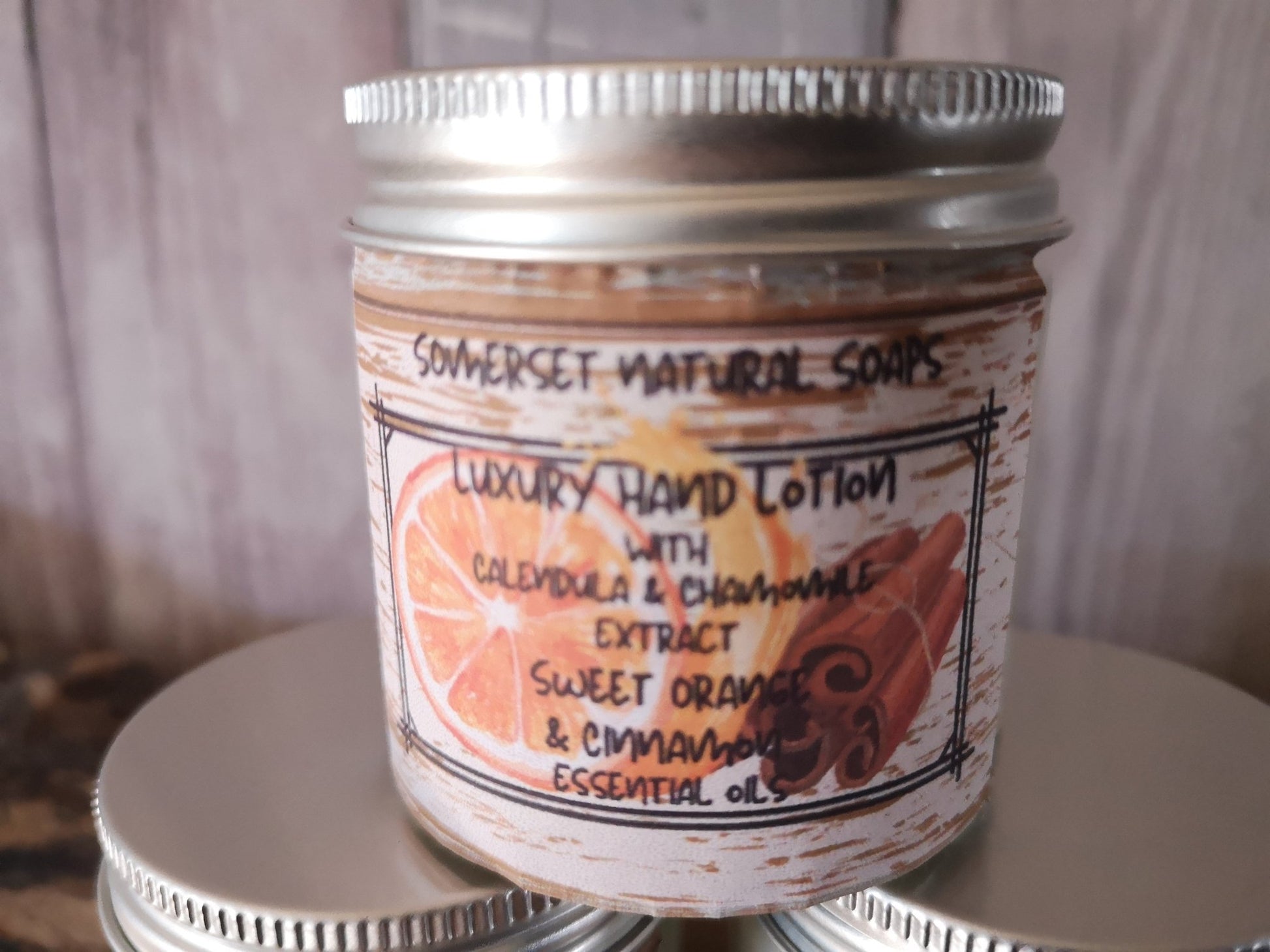 Sweet Orange & Cinnamon Luxury Hand Lotion - mezetto Shopify Collective Somerset Natural Soaps
