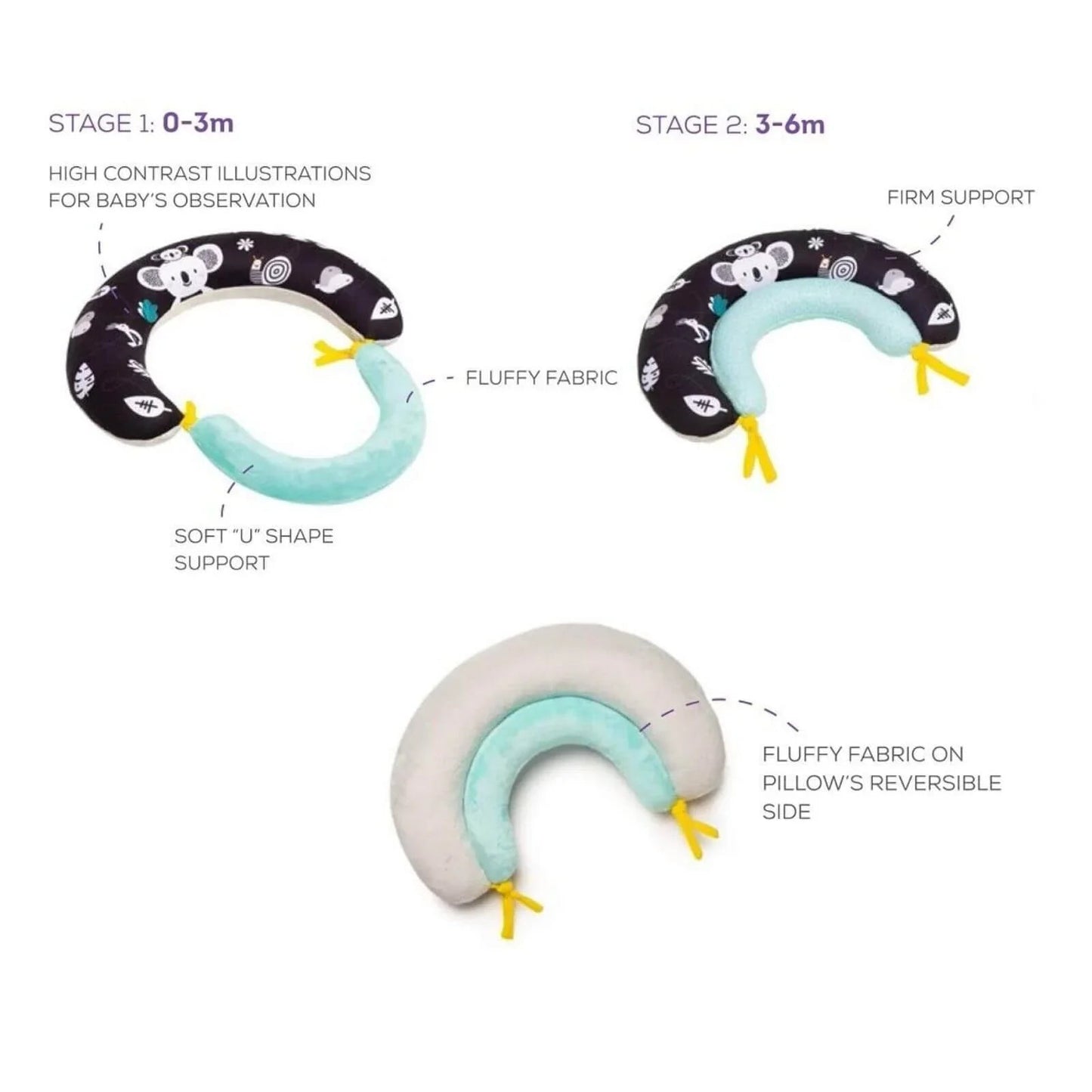 Taf Toys 2 - in - 1 Tummy Time Pillow - mezetto ebebek ebebek