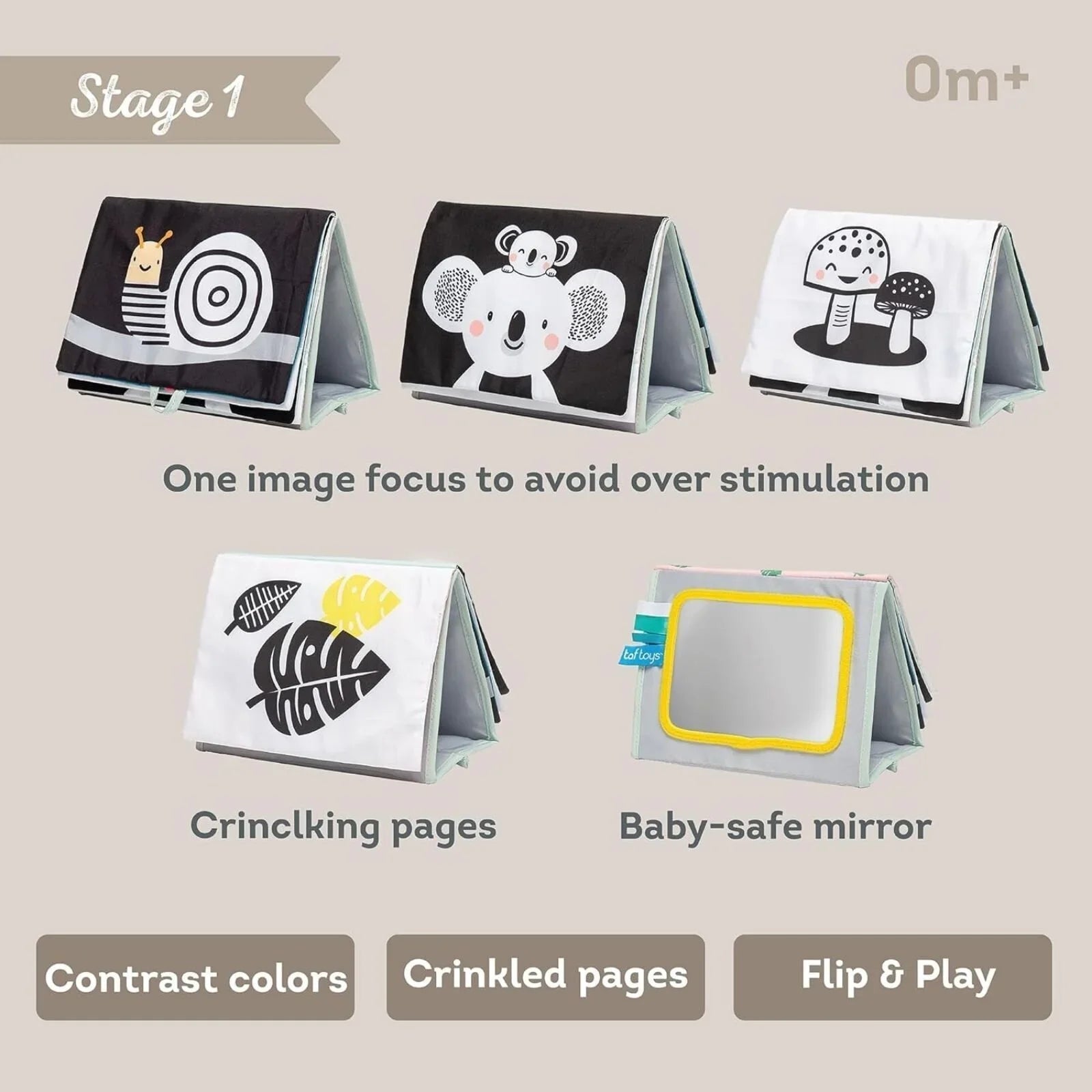 Taf Toys Kimmy Koala Tummy Time Book - mezetto ebebek ebebek