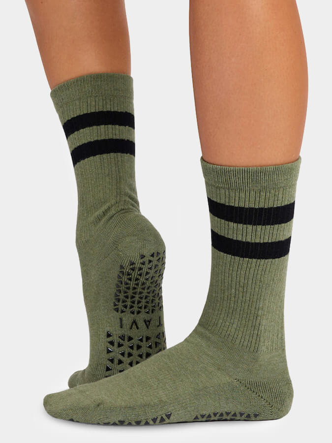 Tavi Kai Crew Grip Socks - mezetto Shopify Collective Yoga Studio Store