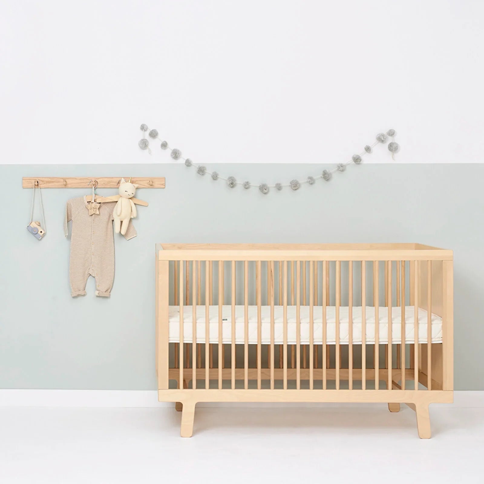 The Little Green Sheep Twist Natural Cotbed Mattress 70x140cm - mezetto ebebek ebebek