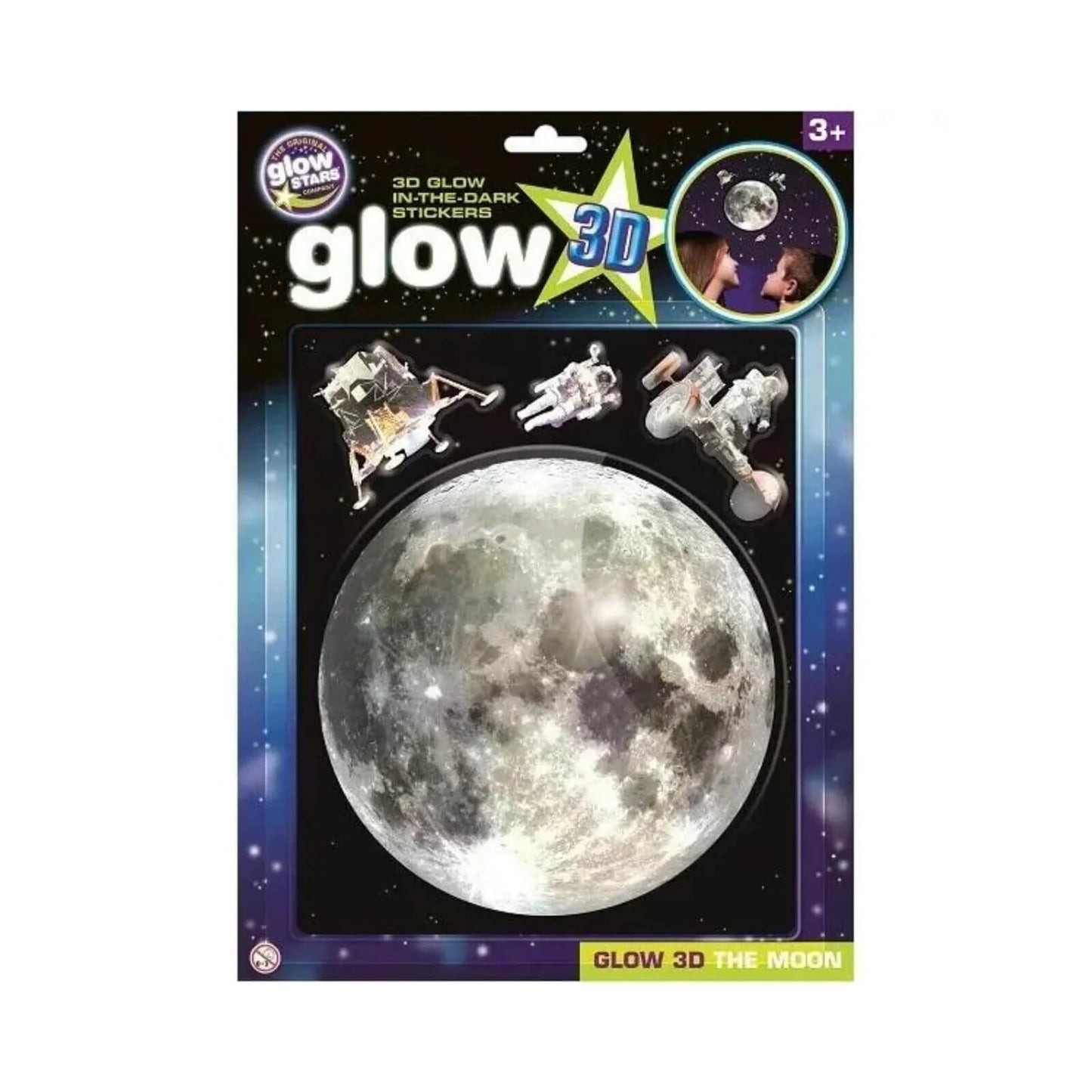 The Original Glowstars Company 3D Moon - mezetto ebebek ebebek