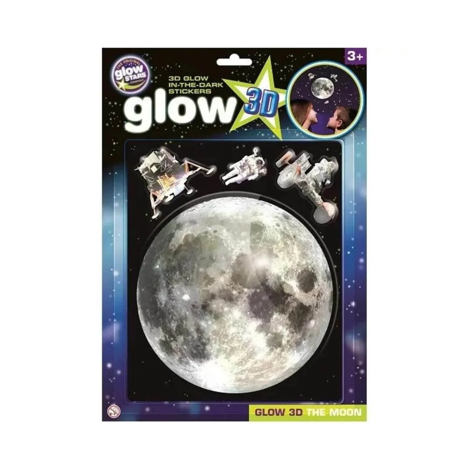 The Original Glowstars Company 3D Moon - mezetto ebebek ebebek