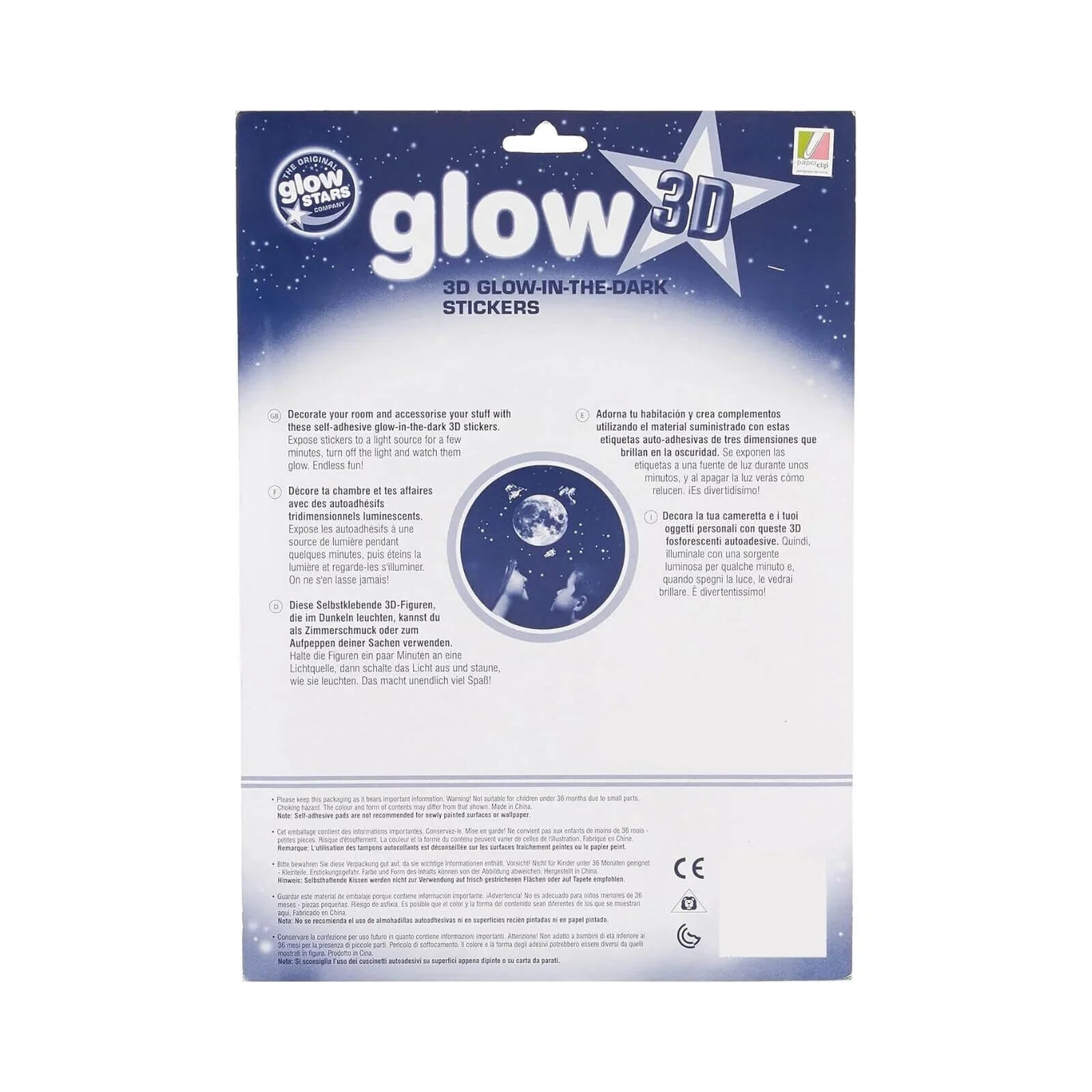 The Original Glowstars Company 3D Moon - mezetto ebebek ebebek