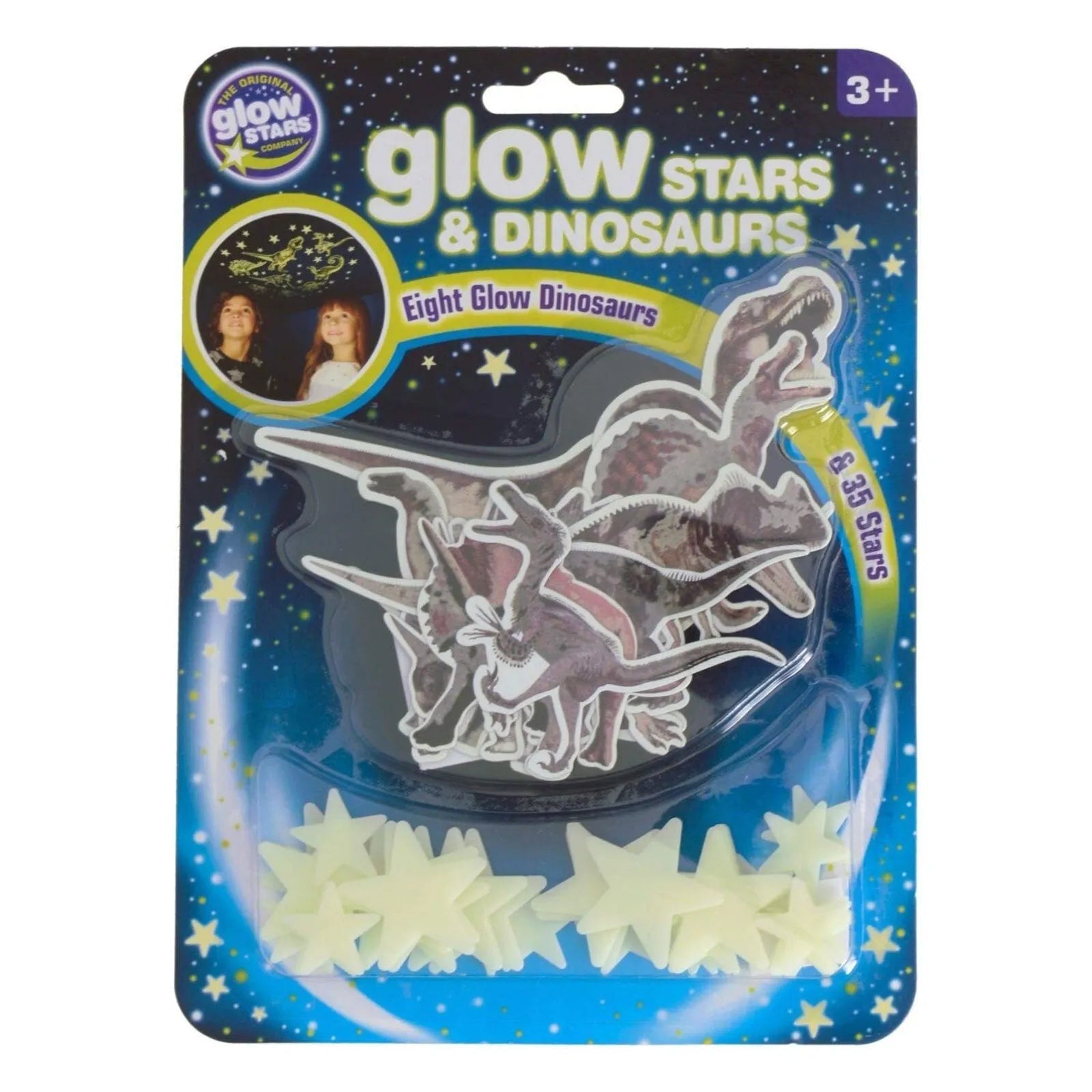 The Original Glowstars Company Glitter Stars & Dinosaurs - mezetto ebebek ebebek