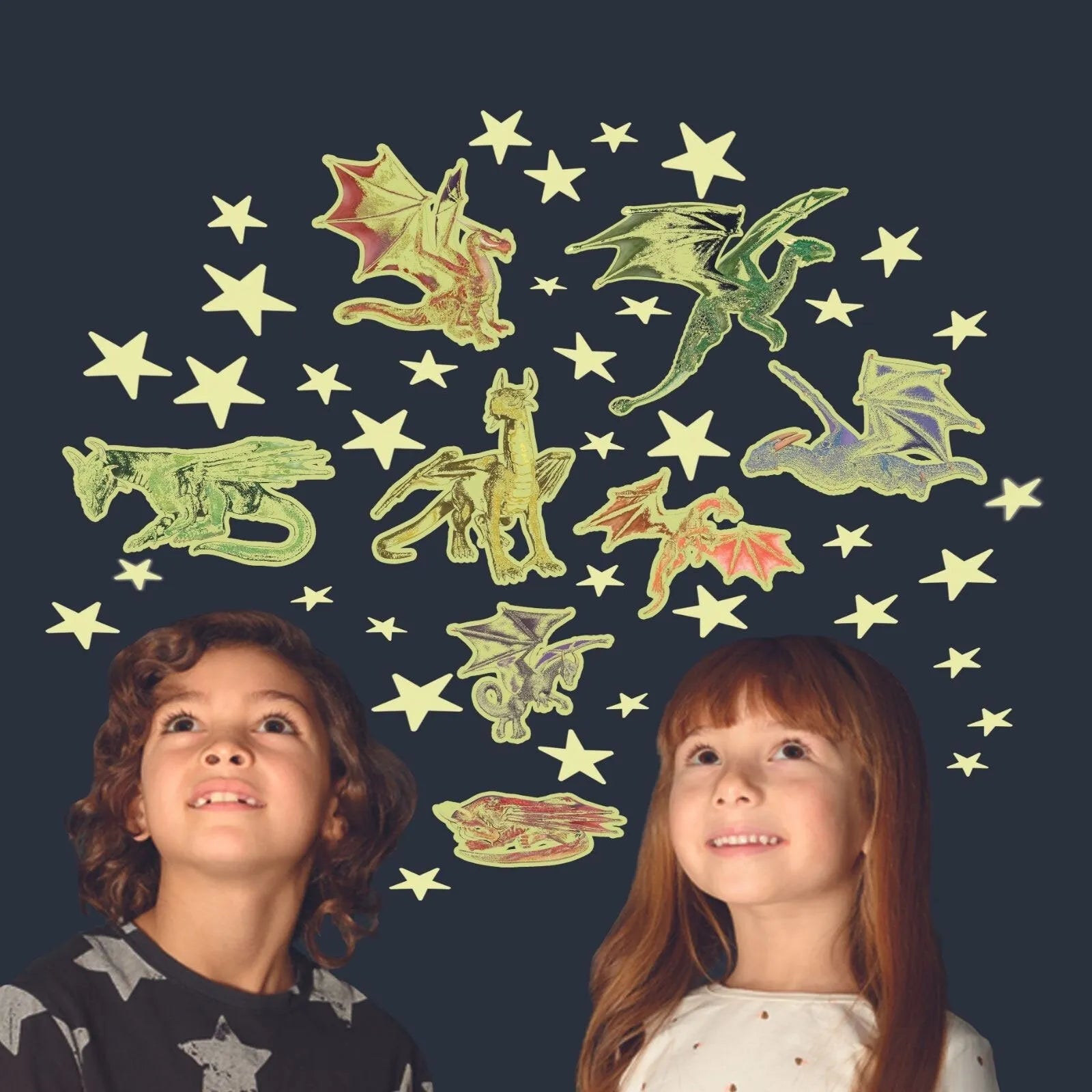 The Original Glowstars Company Glitter Stars & Dragons - mezetto ebebek ebebek