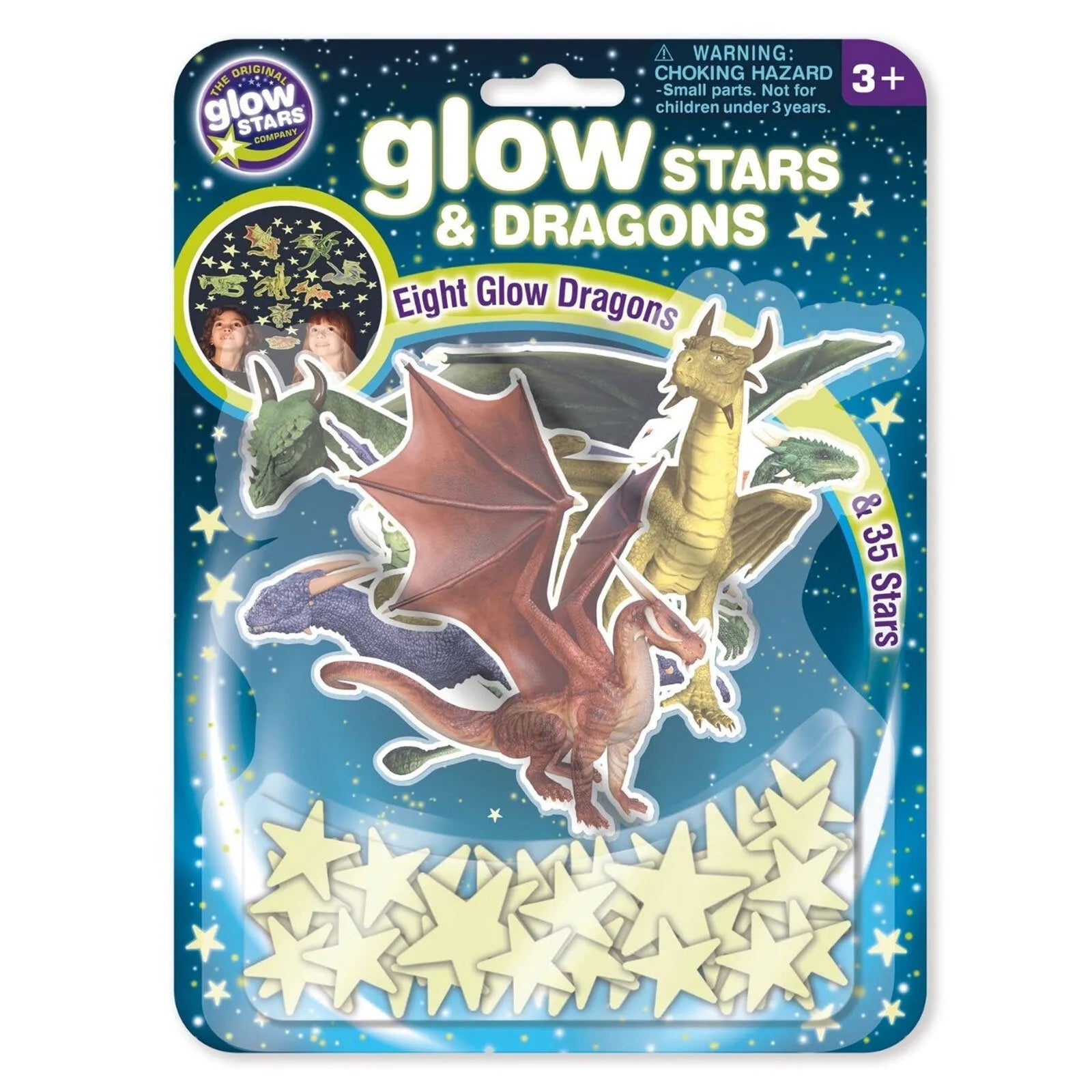 The Original Glowstars Company Glitter Stars & Dragons - mezetto ebebek ebebek