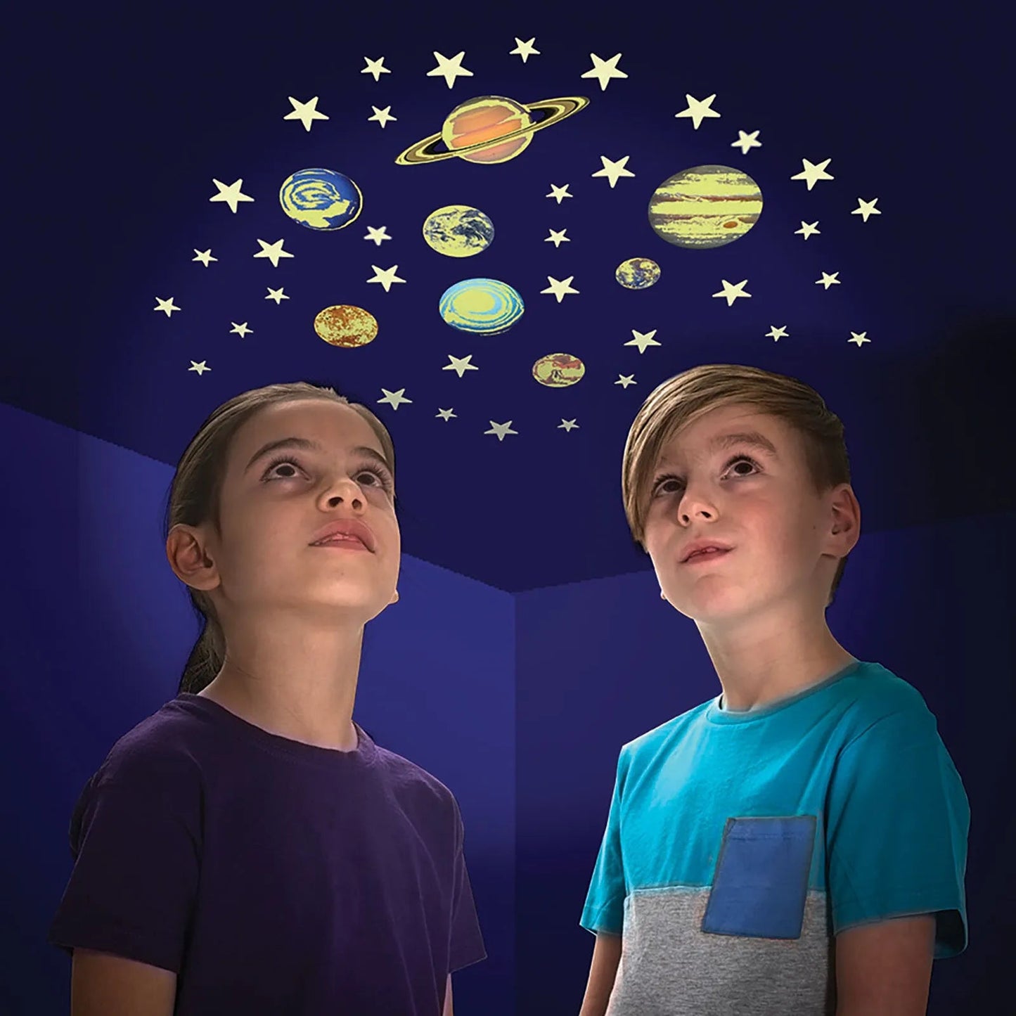The Original Glowstars Company Glitter Stars & Planets - mezetto ebebek ebebek