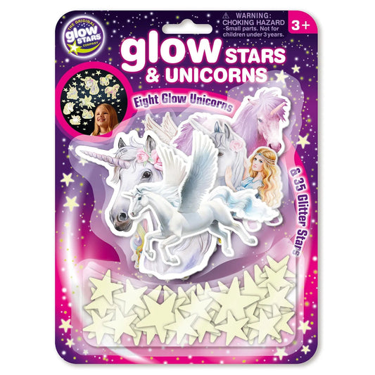 The Original Glowstars Company Glitter Stars & Unicorns - mezetto ebebek ebebek