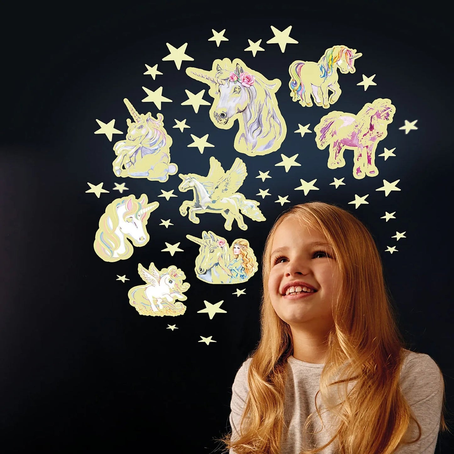 The Original Glowstars Company Glitter Stars & Unicorns - mezetto ebebek ebebek