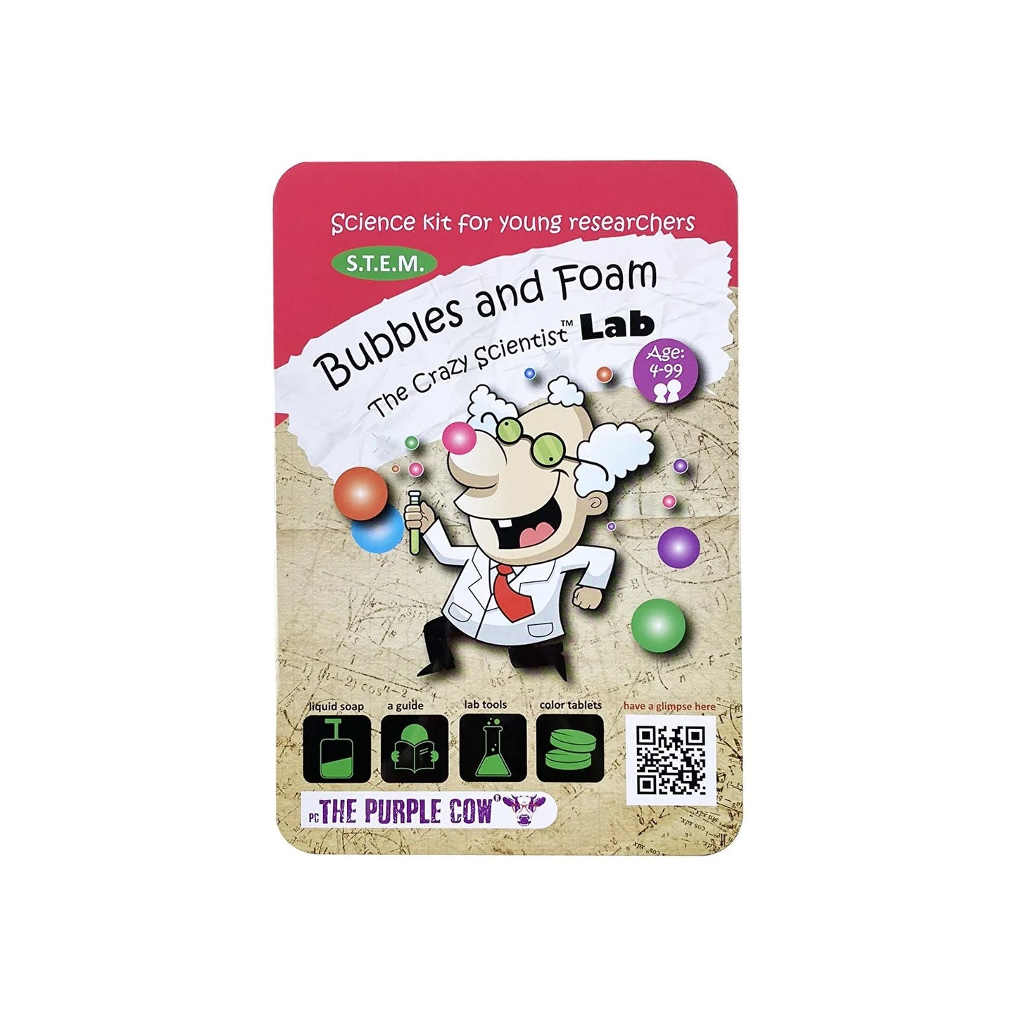 The Purple Cow Crazy Scientist LAB Bubbles & Foam - mezetto ebebek ebebek