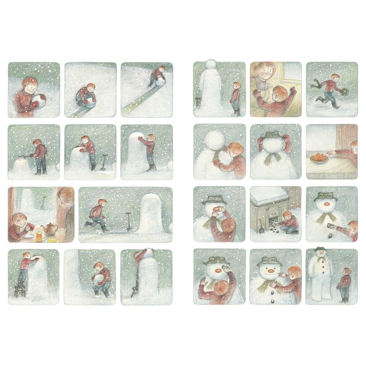 The Snowman Board Book - mezetto ebebek ebebek