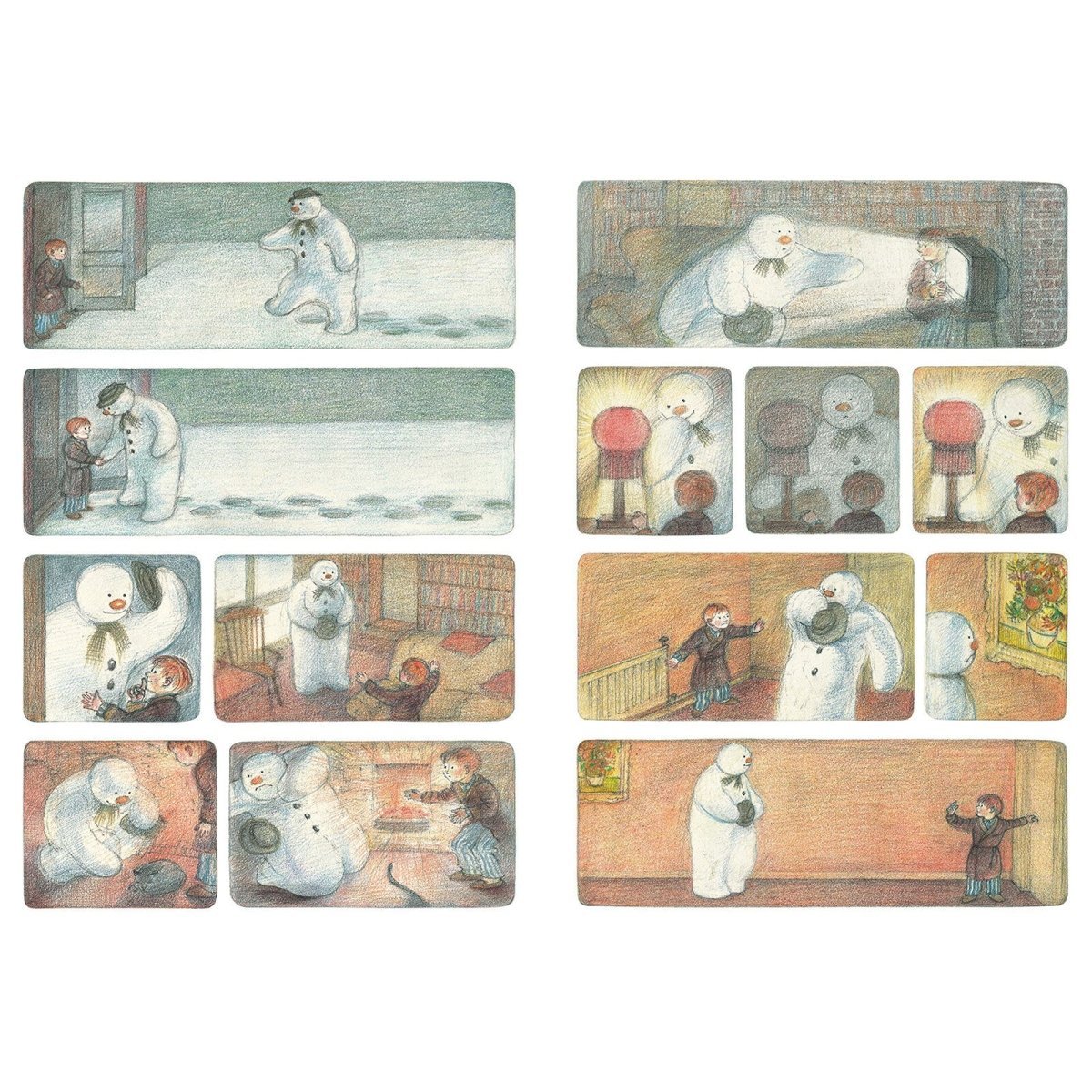 The Snowman Board Book - mezetto ebebek ebebek