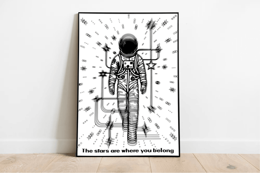 The Stars Are Where You Belong – Cosmic Art Print - mezetto KEOLIX KEOLIX