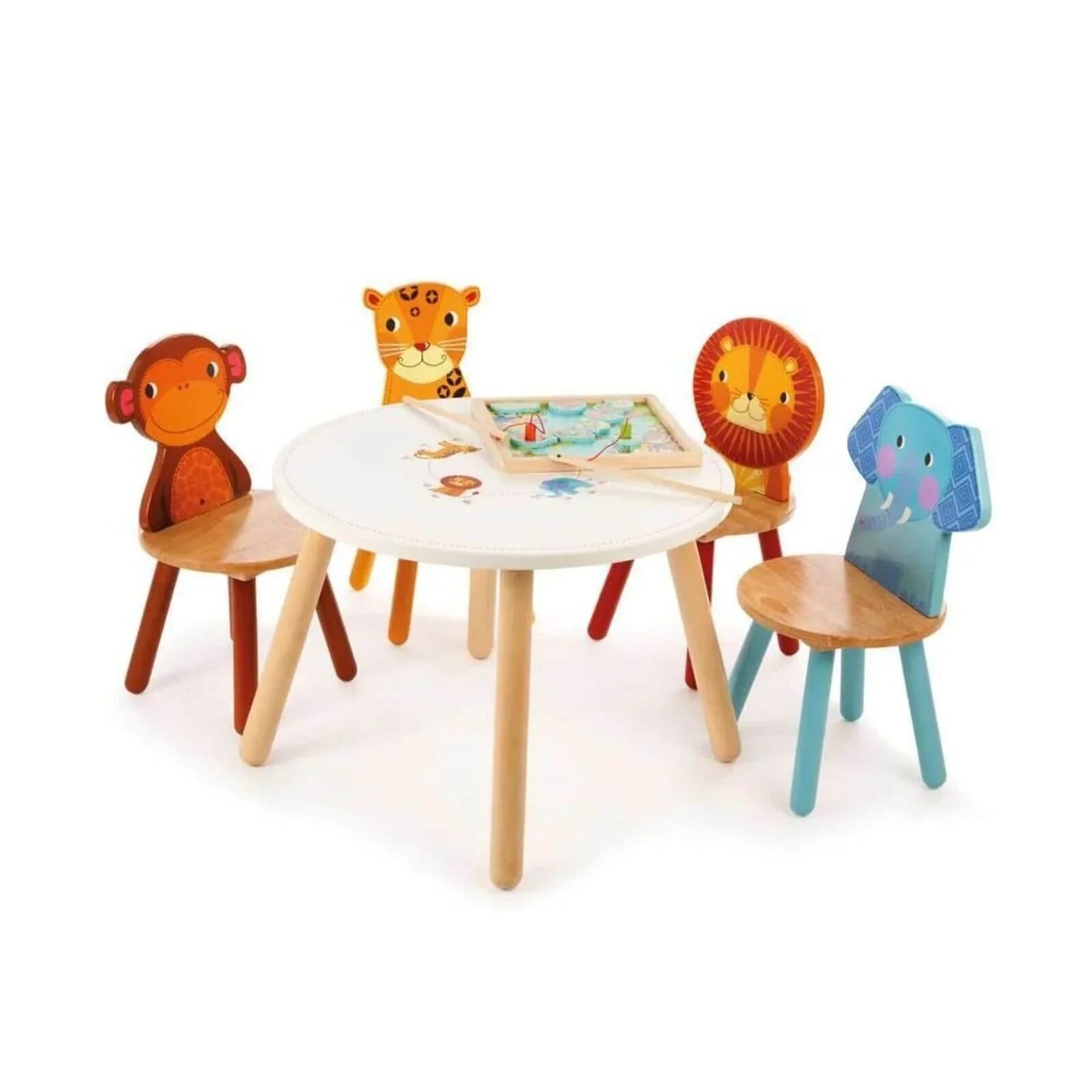 Tidlo - Jungle Animal Table - mezetto ebebek ebebek
