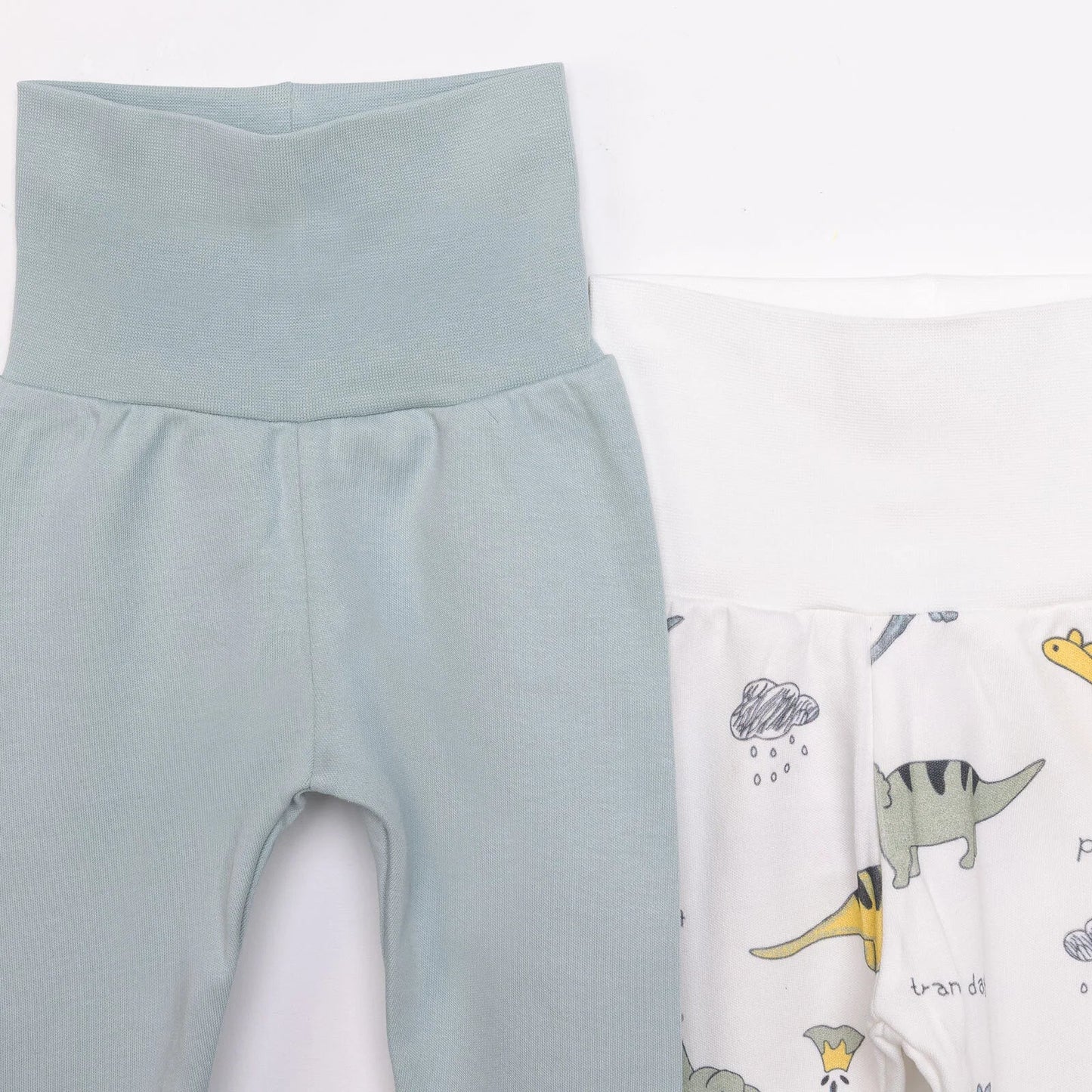 Tiffany 2 Piece Footed Bottom - Light Green - mezetto ebebek ebebek
